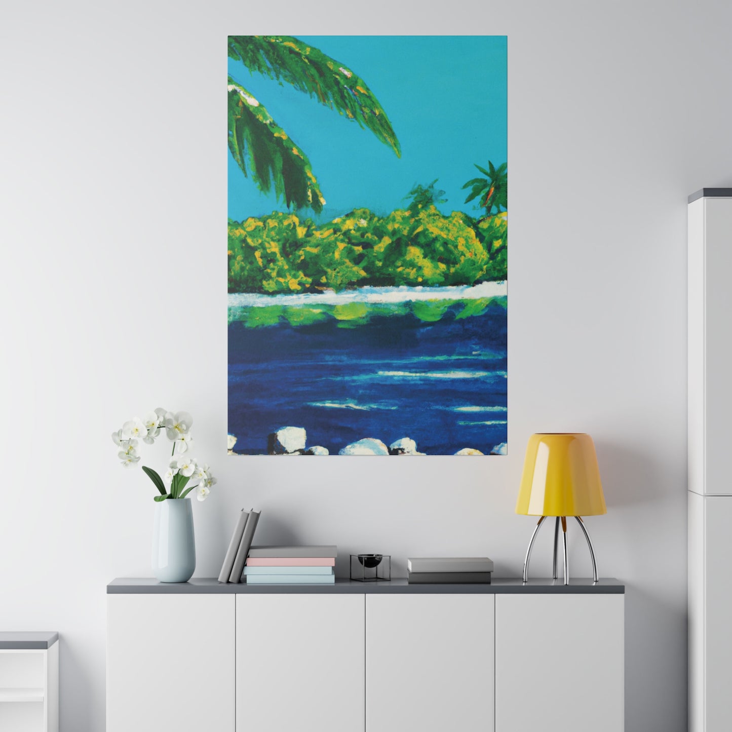 2473X - Bahamas Ocean Painting Print | Bahamas | Ocean | Beach | Poster | Home Decor | Wall Art | Canvas