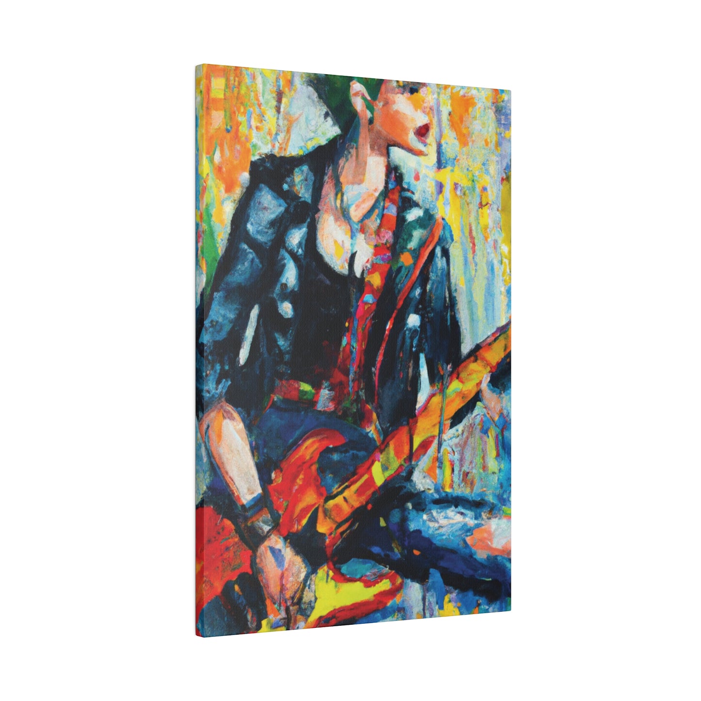 4573T - Rockstar Oil Painting Style Print | Poster | Home Decor | Wall Art | Music Art | Canvas