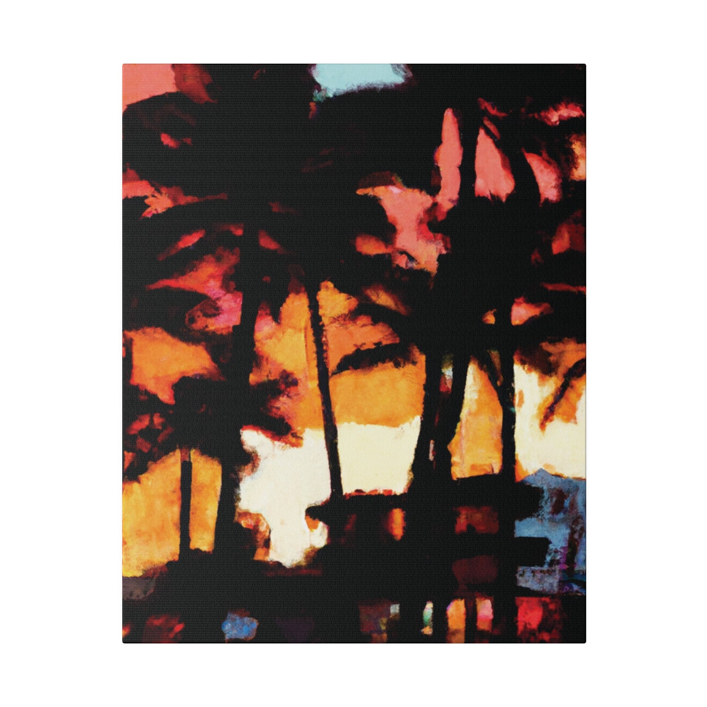 8498K - Miami Beach Sunset Painting Print | Miami | Beach | Sunset | Poster | Home Decor | Wall Art | Canvas