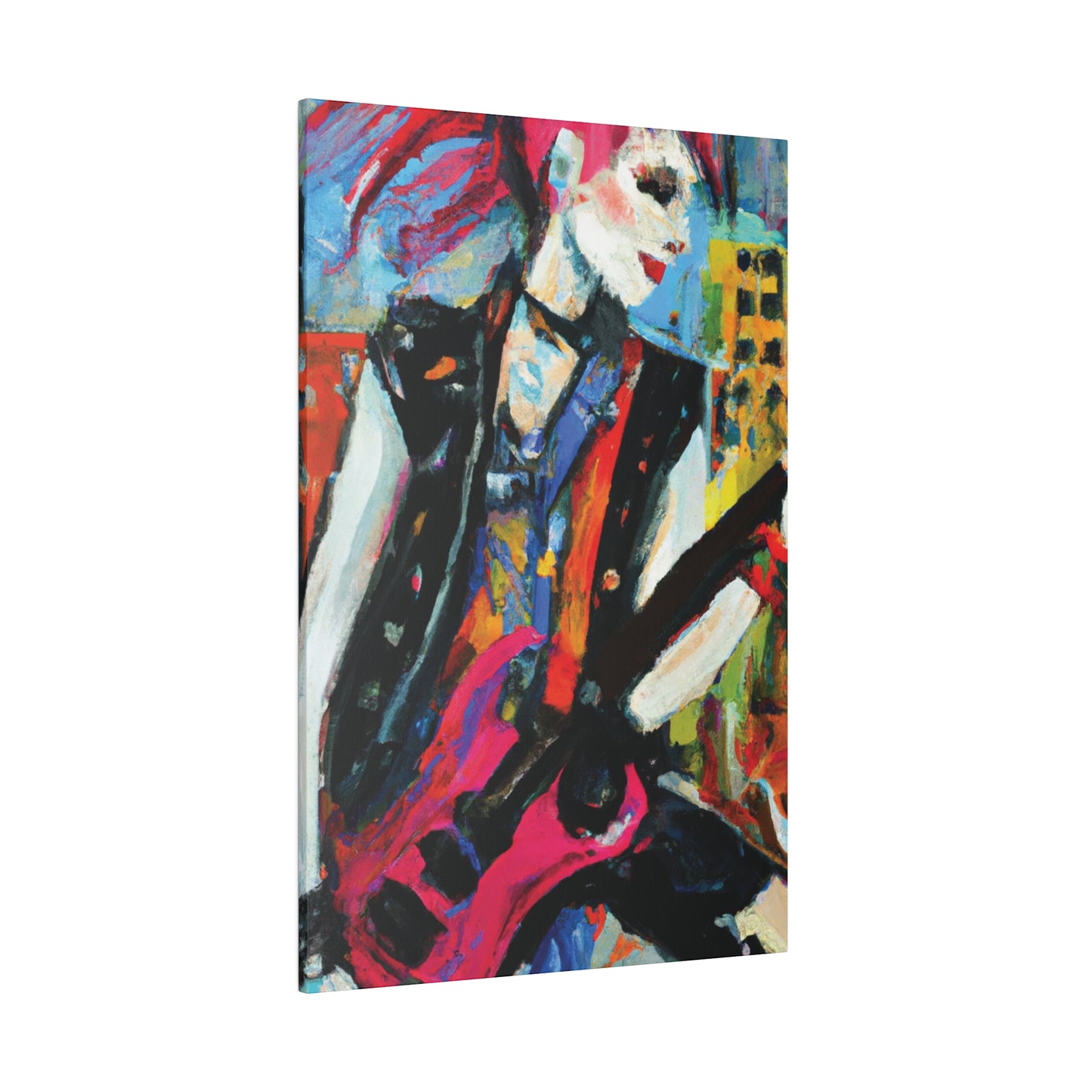 6735O - Rockstar Oil Painting Style Print | Poster | Home Decor | Wall Art | Music Art | Canvas