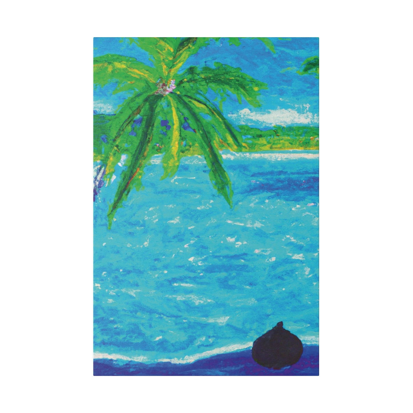 7355H - Bahamas Ocean Painting Print | Bahamas | Ocean | Beach | Poster | Home Decor | Wall Art | Canvas