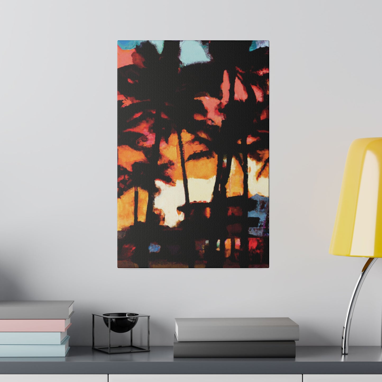 8498K - Miami Beach Sunset Painting Print | Miami | Beach | Sunset | Poster | Home Decor | Wall Art | Canvas