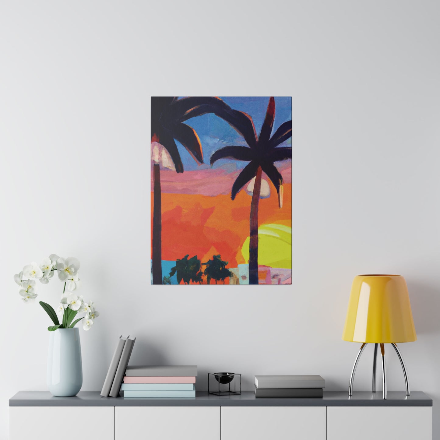 7368X - Miami Beach Sunset Painting Print | Miami | Beach | Sunset | Poster | Home Decor | Wall Art | Canvas