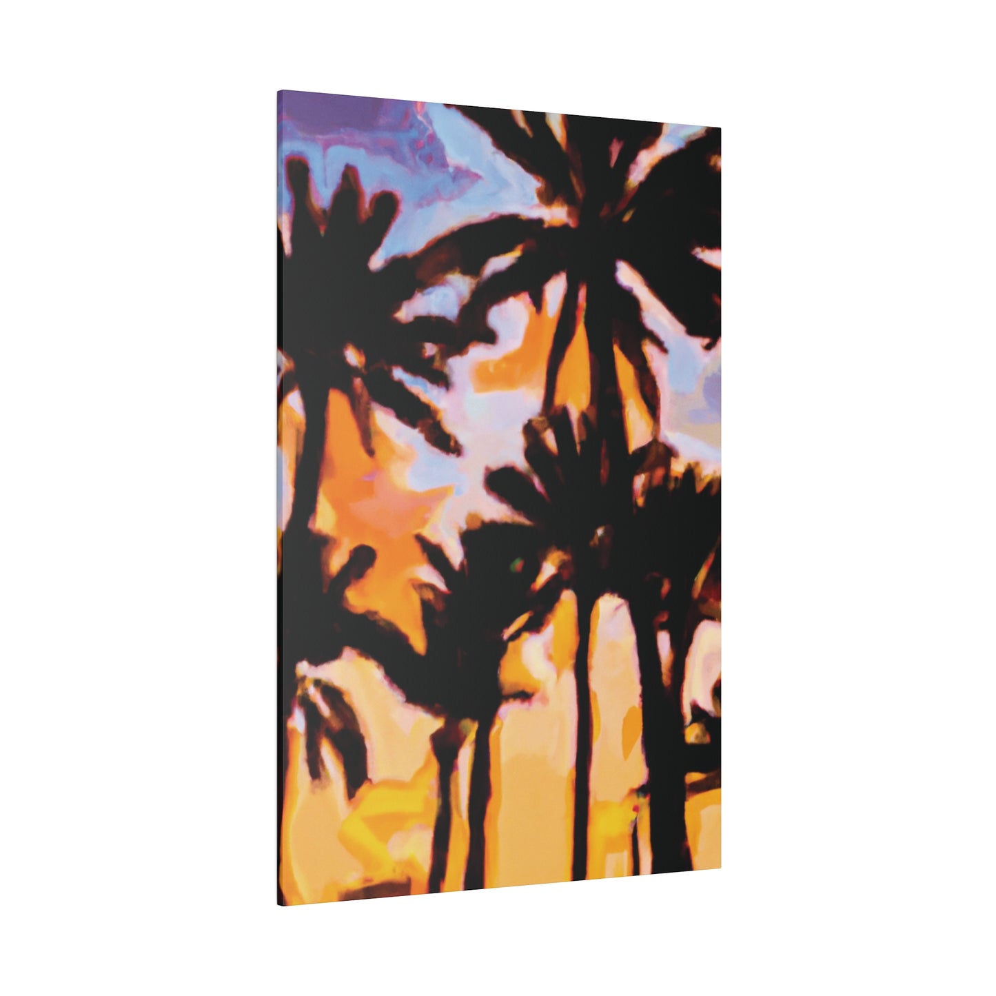 6159K - Miami Beach Sunset Painting Print | Miami | Beach | Sunset | Poster | Home Decor | Wall Art | Canvas