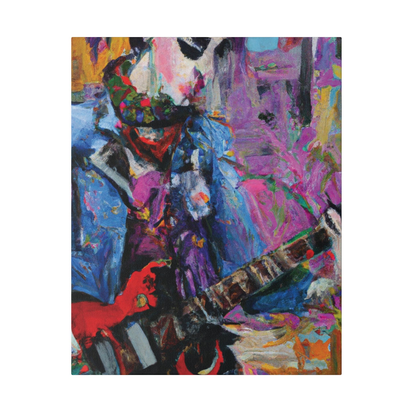 9210O - Rockstar Oil Painting Style Print | Poster | Home Decor | Wall Art | Music Art | Canvas