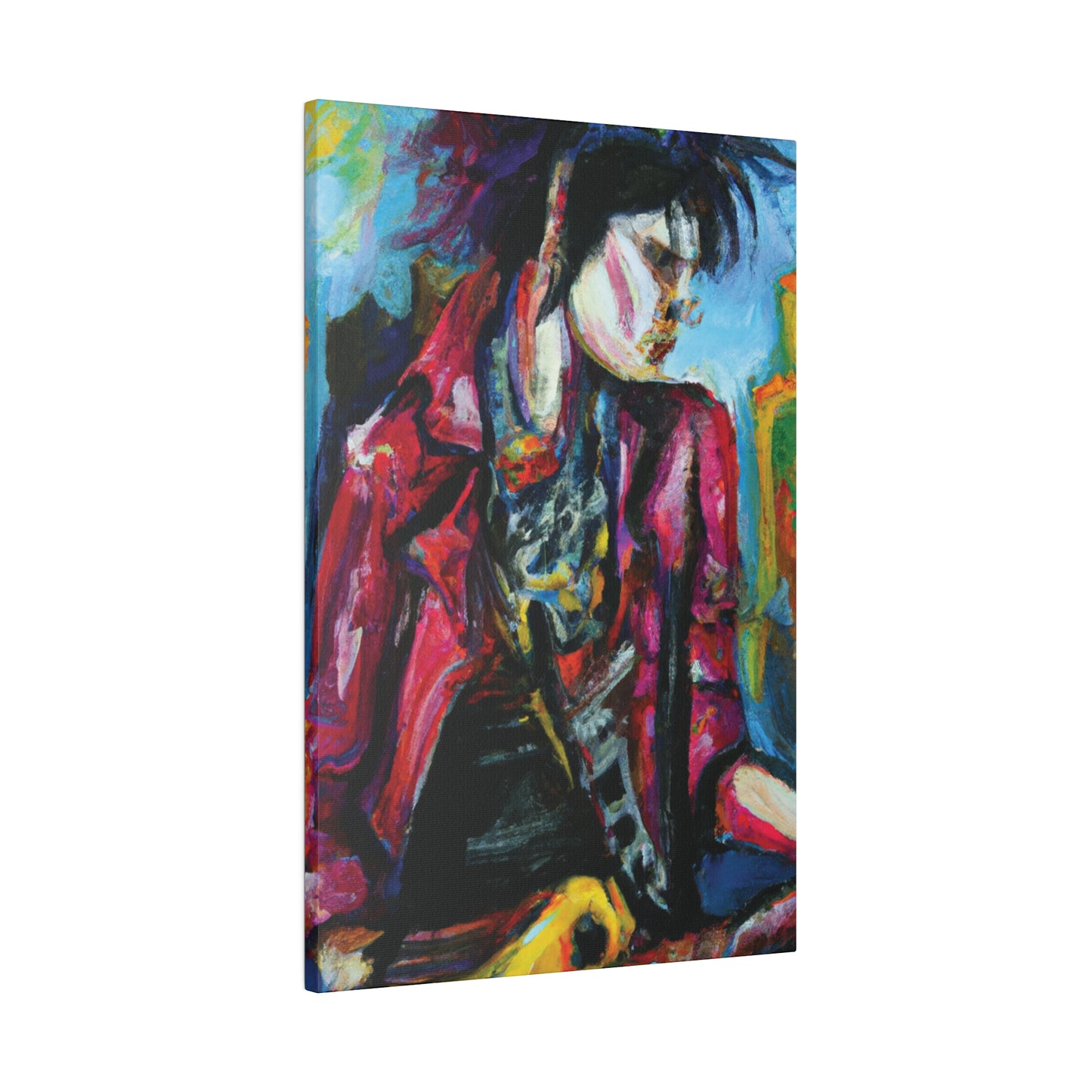 7152R - Rockstar Oil Painting Style Print | Poster | Home Decor | Wall Art | Music Art | Canvas