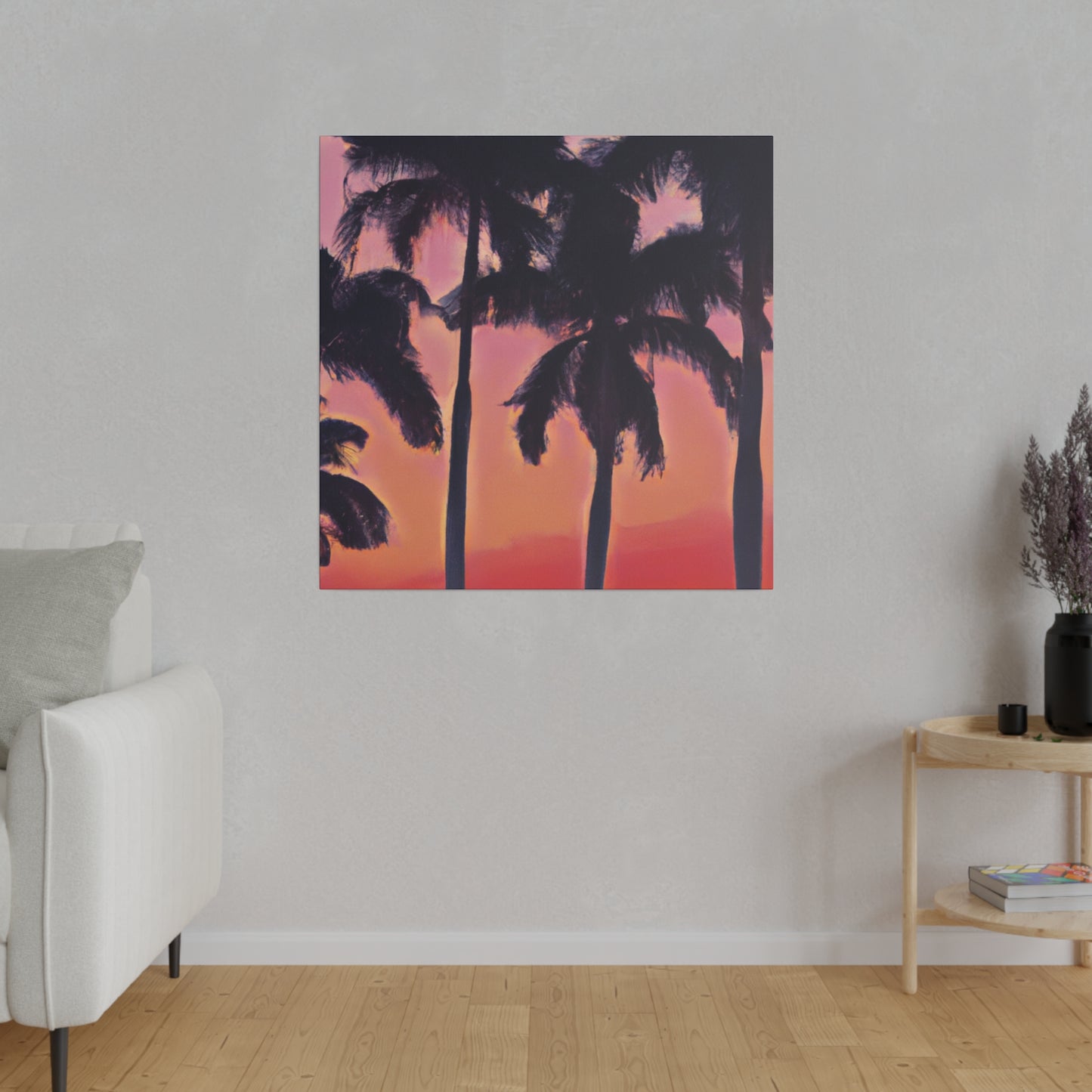 7239V - Miami Beach Sunset Painting Print | Miami | Beach | Sunset | Poster | Home Decor | Wall Art | Canvas