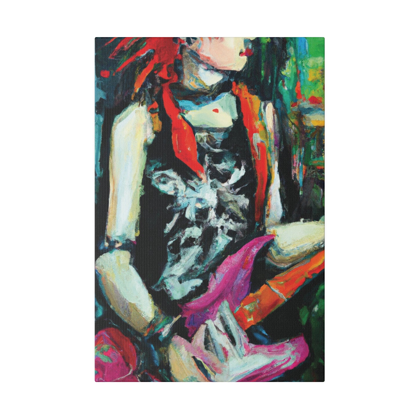 7134X - Rockstar Oil Painting Style Print | Poster | Home Decor | Wall Art | Music Art | Canvas