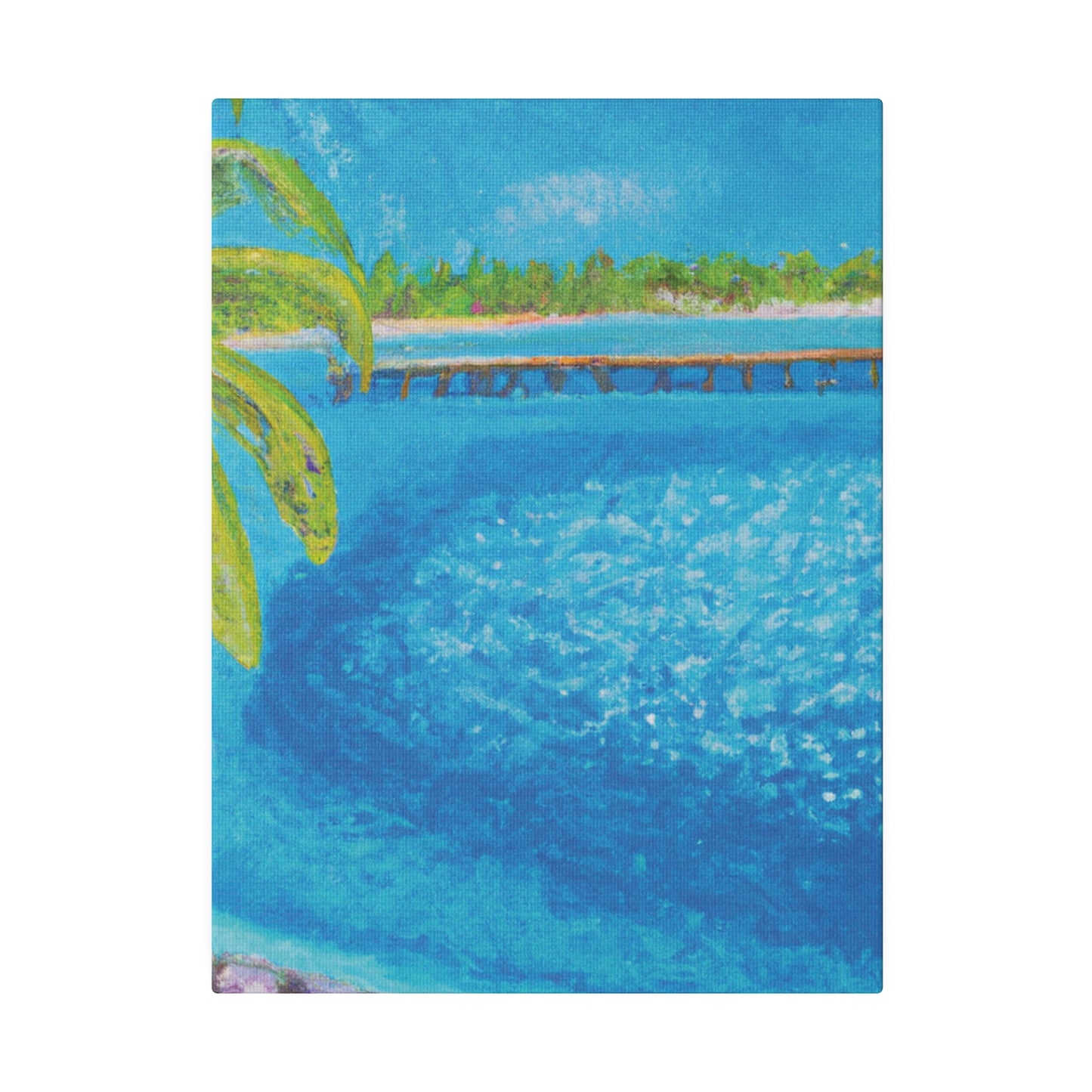 9462U - Bahamas Ocean Painting Print | Bahamas | Ocean | Beach | Poster | Home Decor | Wall Art | Canvas