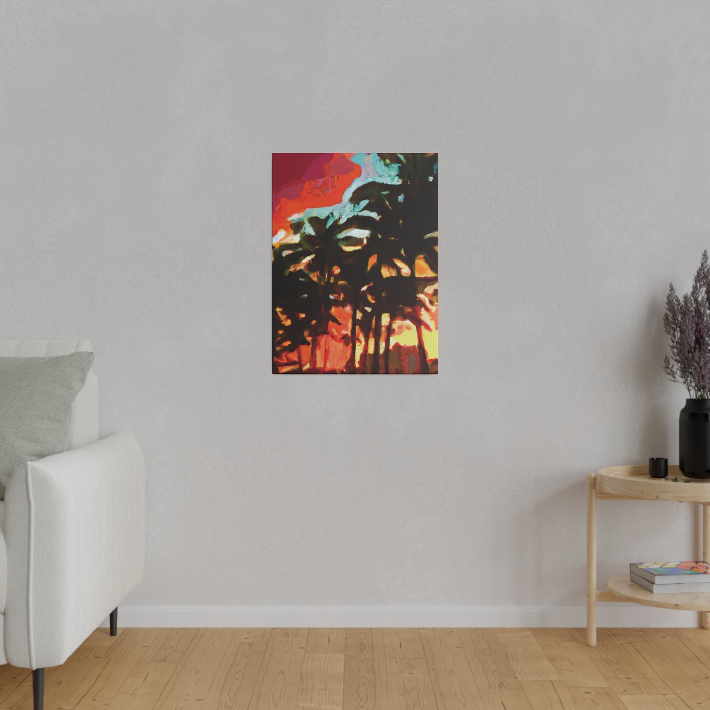 4052W - Miami Beach Sunset Painting Print | Miami | Beach | Sunset | Poster | Home Decor | Wall Art | Canvas