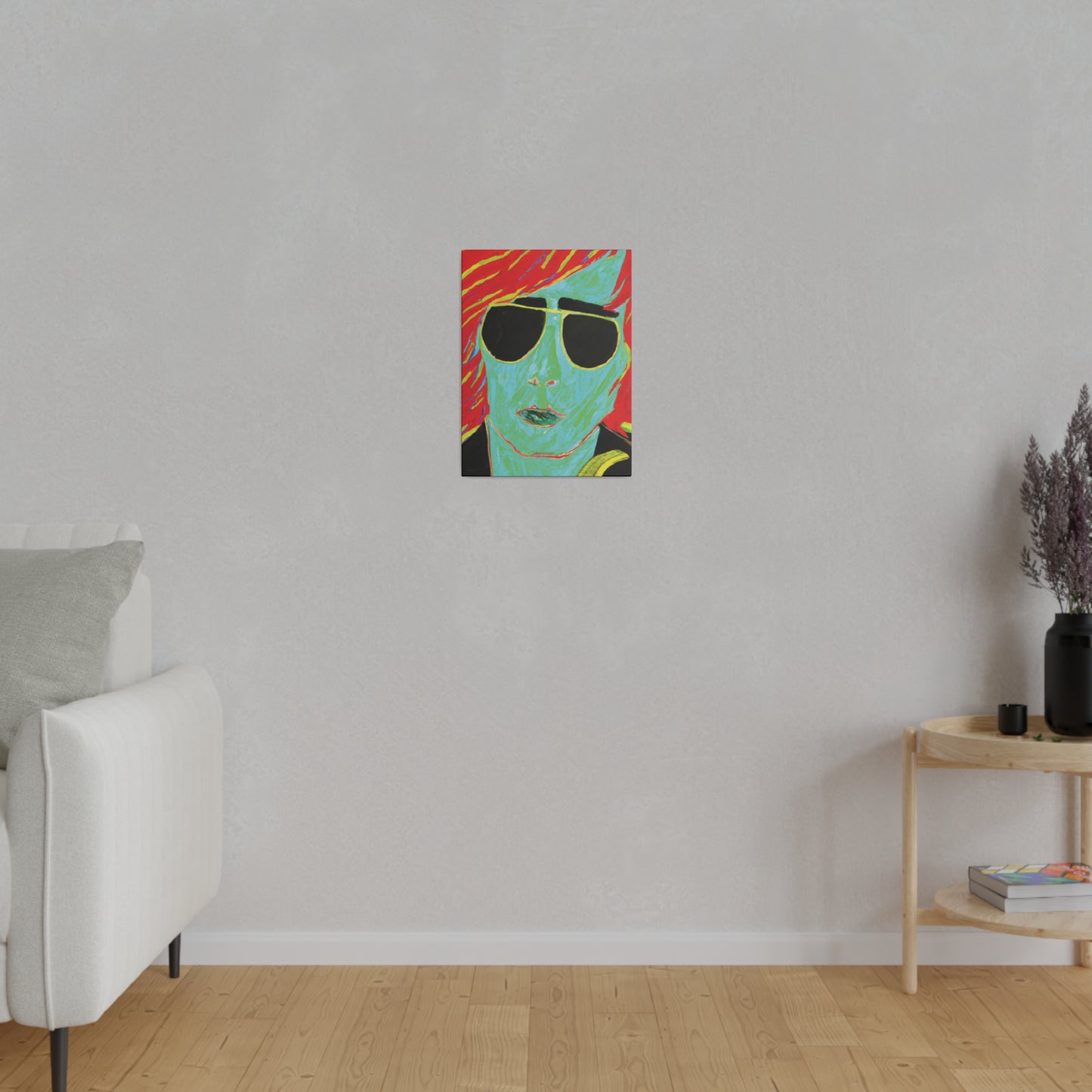 2058M - Rockstar Painting Print | Face | Abstract | Poster | Home Decor | Wall Art | Music Art | Canvas