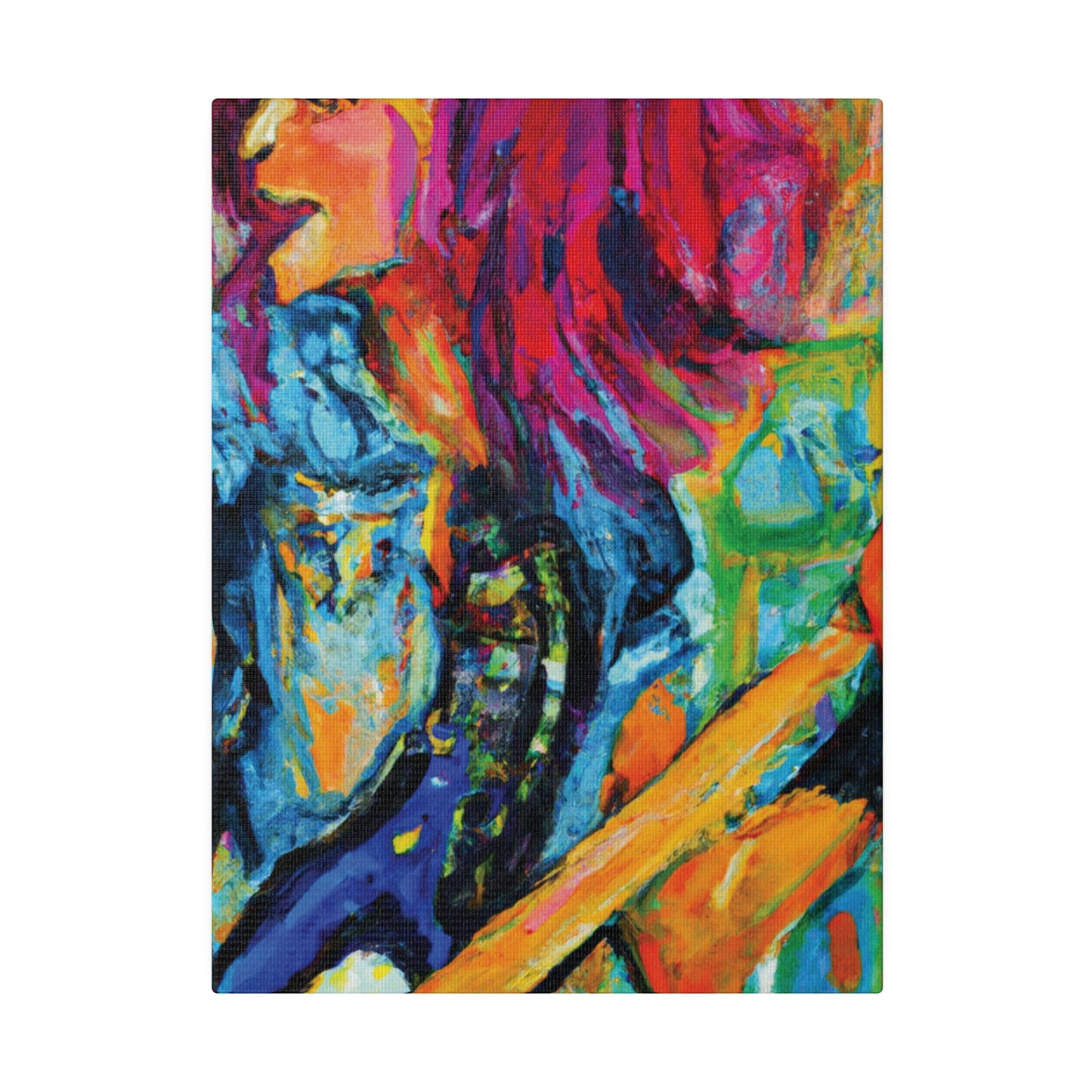 9483V - Rockstar Oil Painting Style Print | Poster | Home Decor | Wall Art | Music Art | Canvas