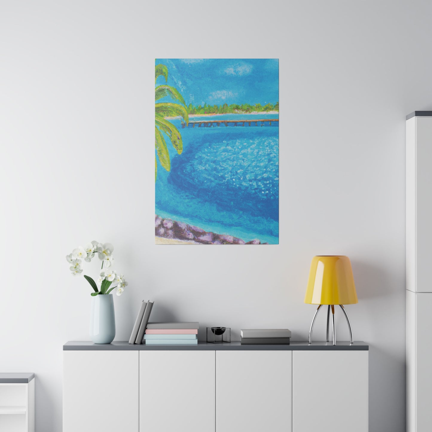 9462U - Bahamas Ocean Painting Print | Bahamas | Ocean | Beach | Poster | Home Decor | Wall Art | Canvas