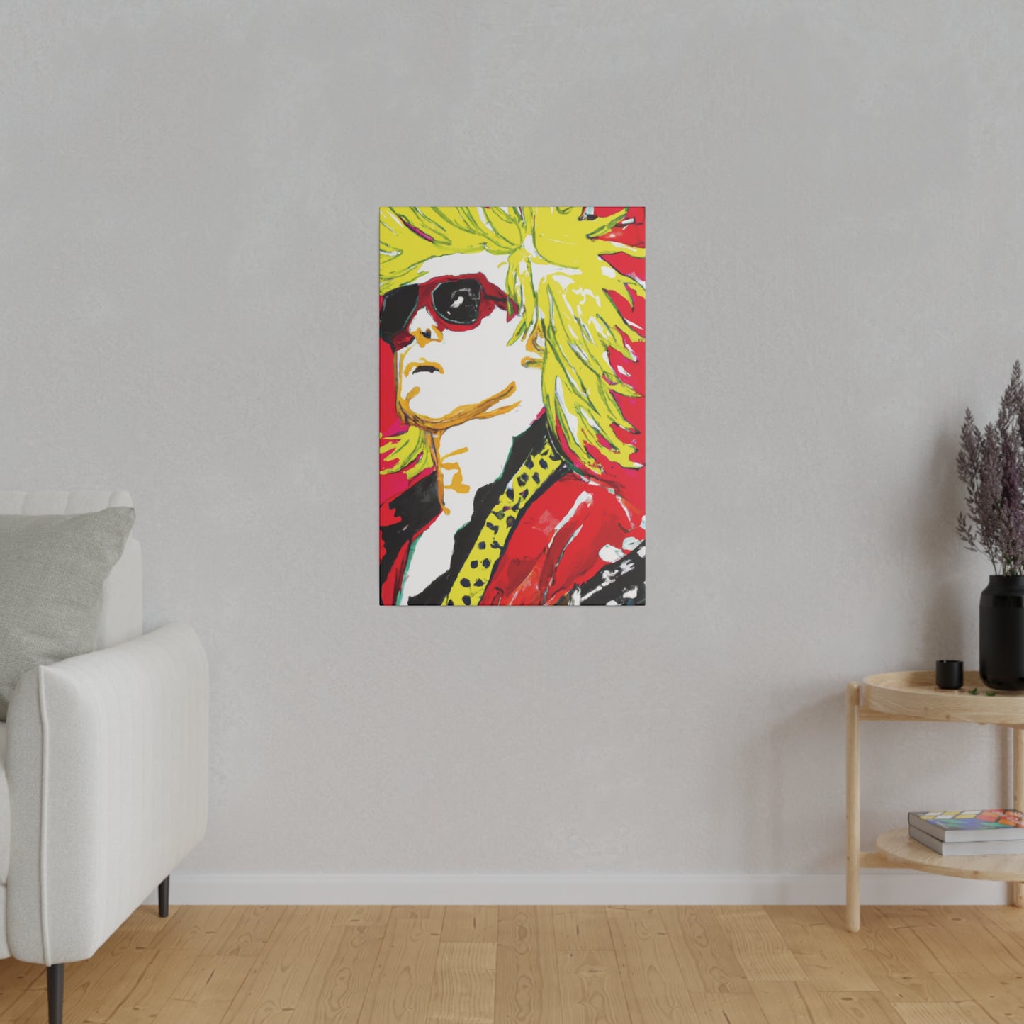 7382Z - Rockstar Painting Print | Face | Abstract | Poster | Home Decor | Wall Art | Music Art | Canvas