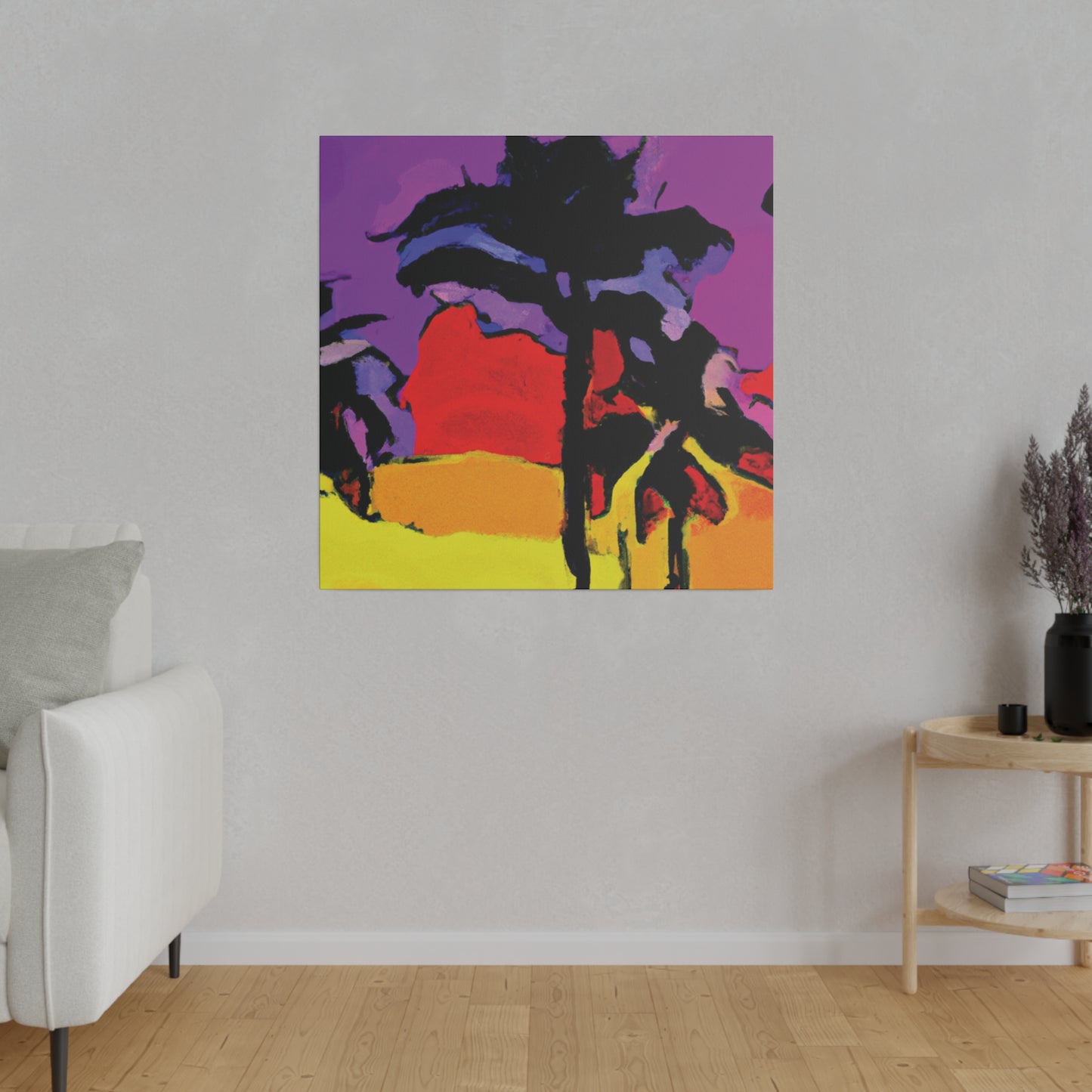 4854H - Miami Beach Sunset Painting Print | Miami | Beach | Sunset | Poster | Home Decor | Wall Art | Canvas