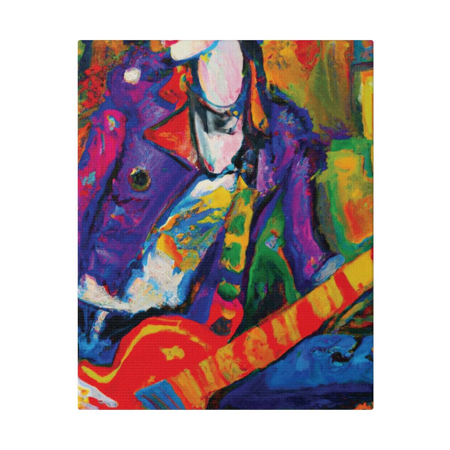 7368Q - Rockstar Oil Painting Style Print | Poster | Home Decor | Wall Art | Music Art | Canvas