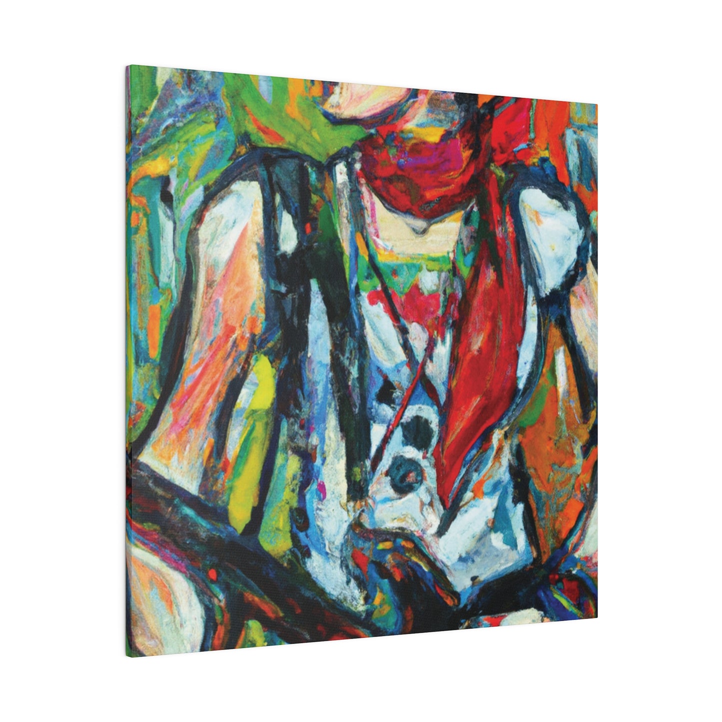 3713A - Rockstar Oil Painting Style Print | Poster | Home Decor | Wall Art | Music Art | Canvas