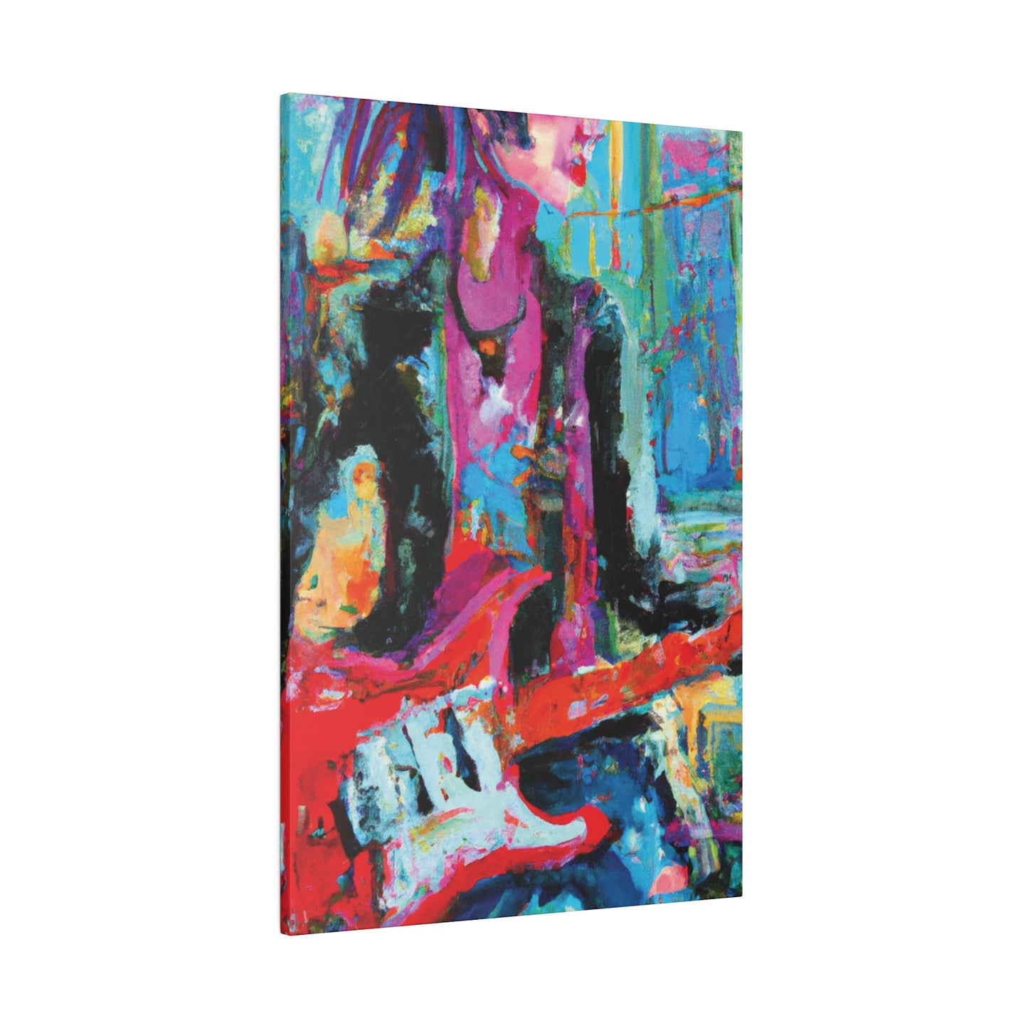 6159G - Rockstar Oil Painting Style Print | Poster | Home Decor | Wall Art | Music Art | Canvas