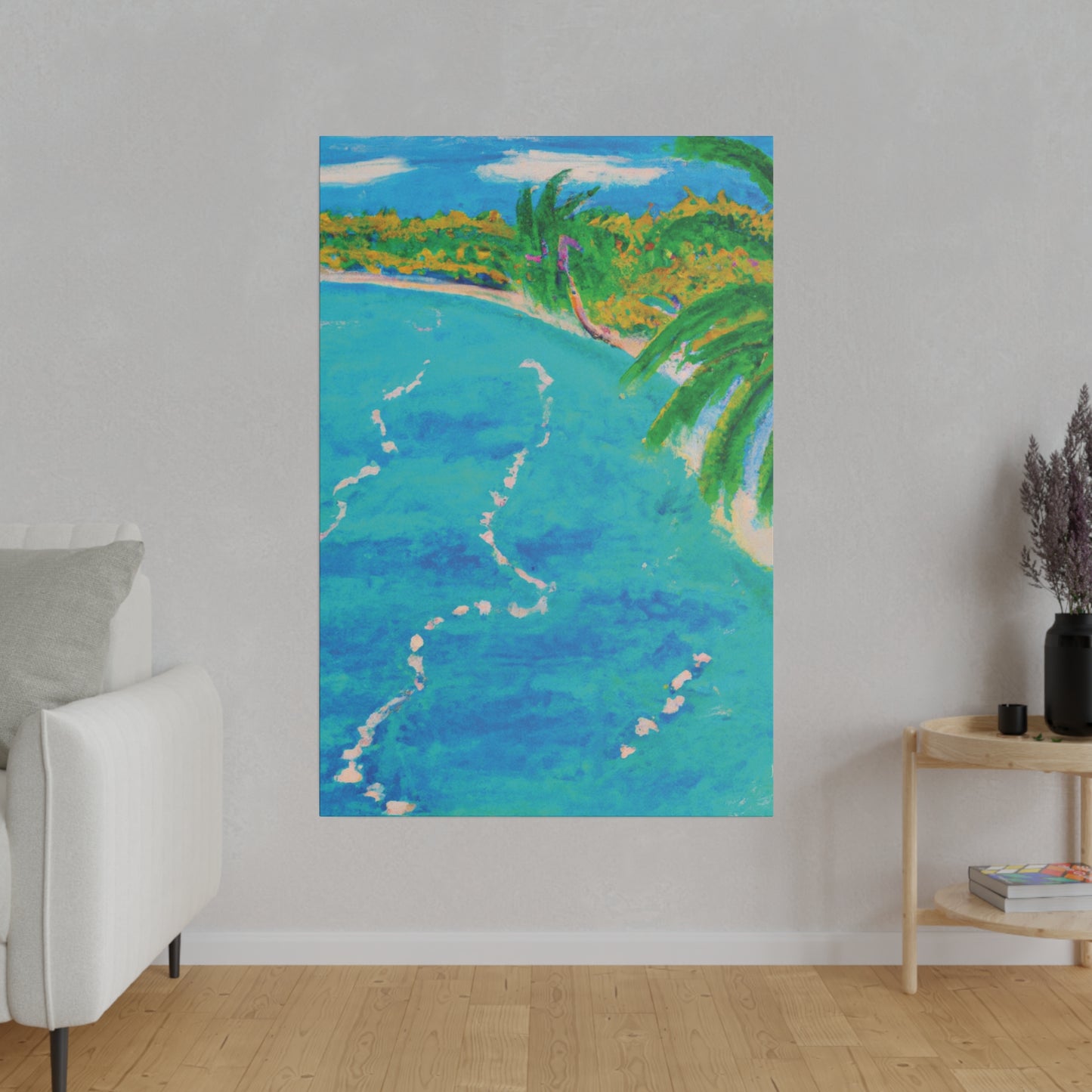 6605P - Bahamas Ocean Painting Print | Bahamas | Ocean | Beach | Poster | Home Decor | Wall Art | Canvas