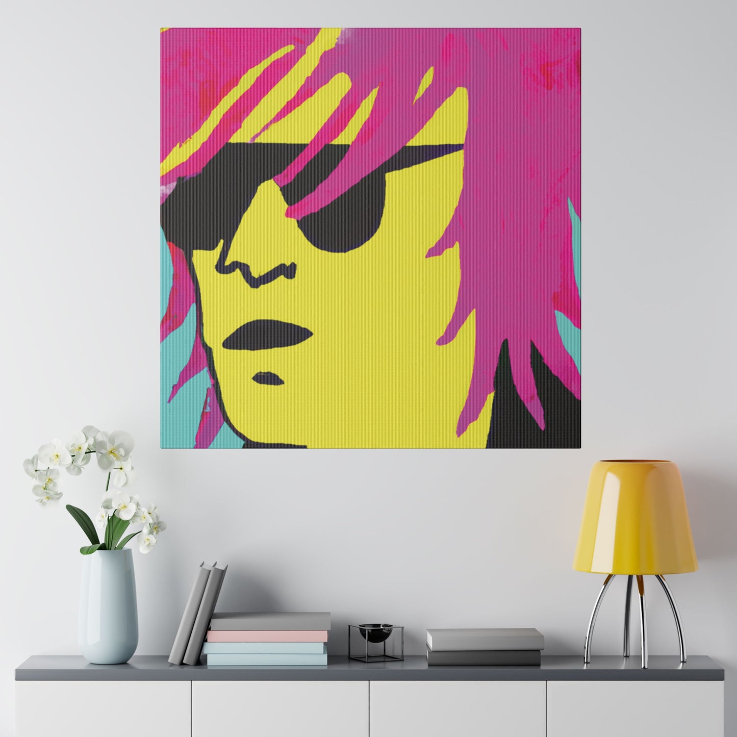 7462L - Rockstar Painting Print | Face | Abstract | Poster | Home Decor | Wall Art | Music Art | Canvas