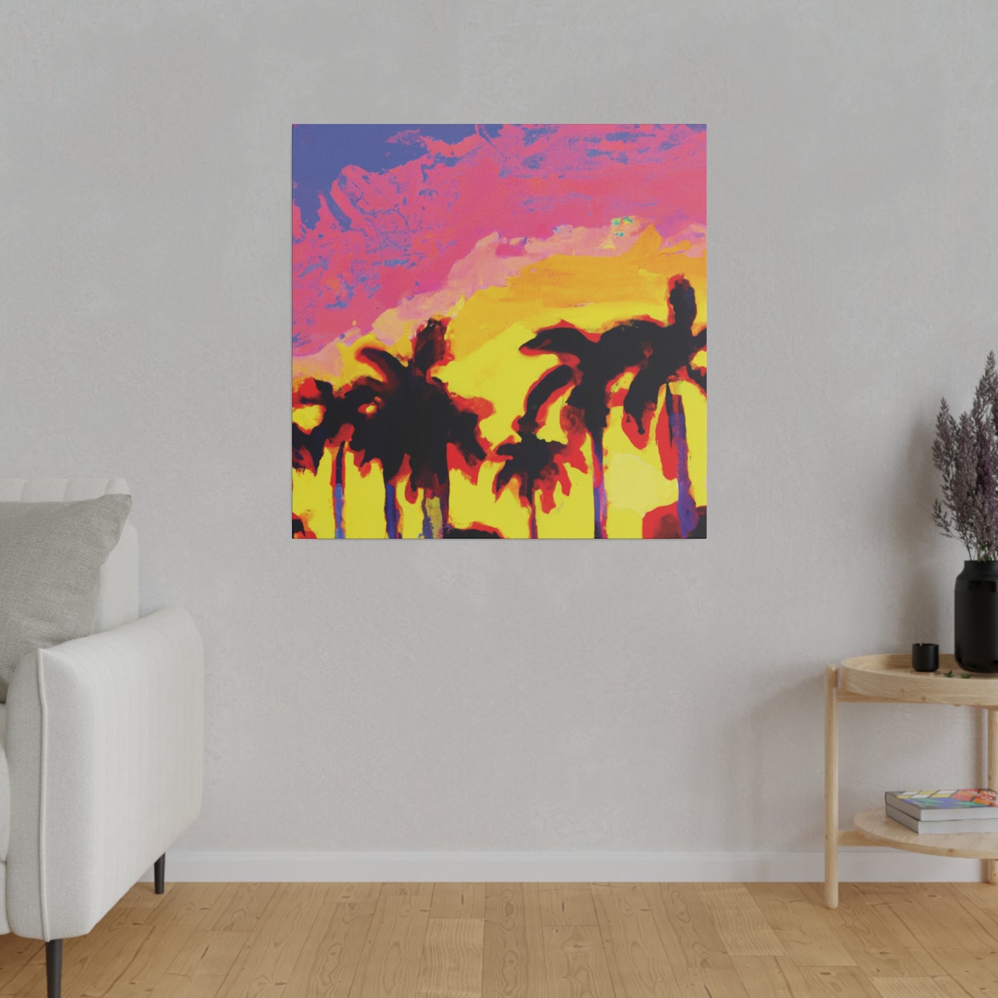 9284G - Miami Beach Sunset Painting Print | Miami | Beach | Sunset | Poster | Home Decor | Wall Art | Canvas
