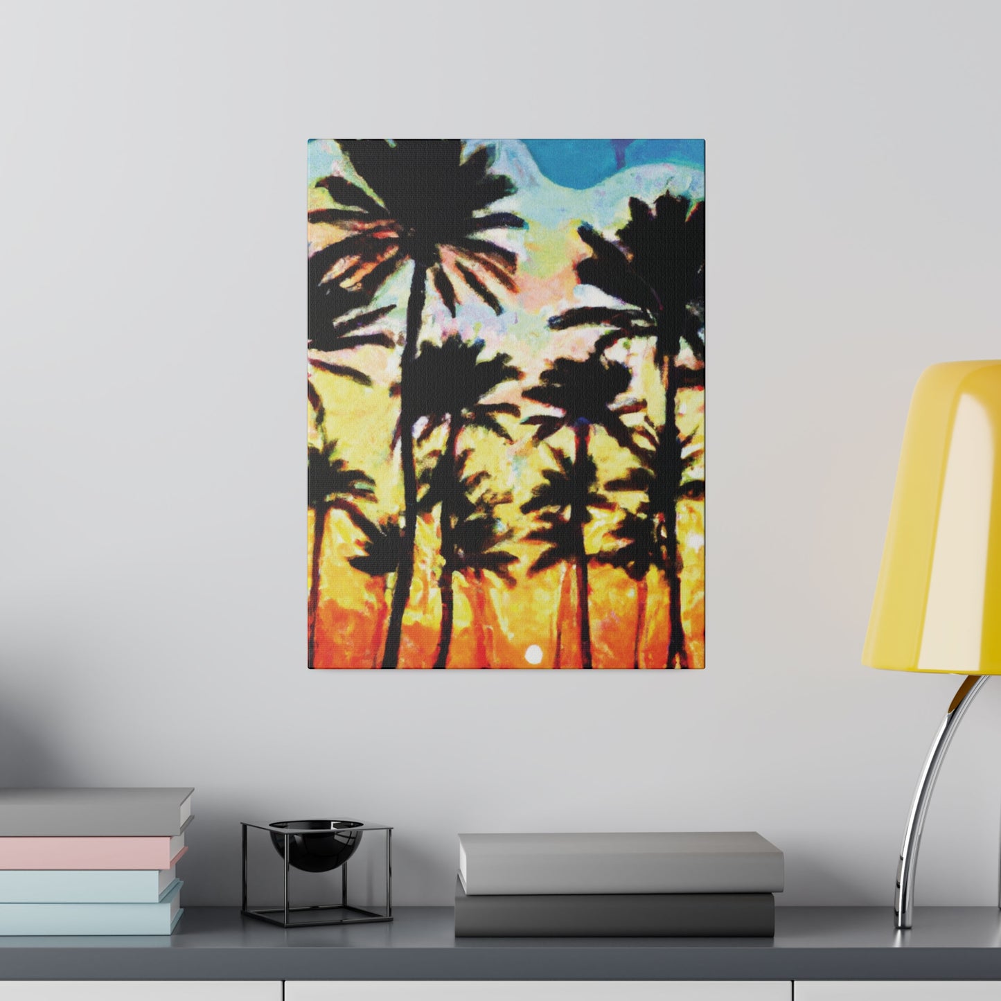 4555V - Miami Beach Sunset Painting Print | Miami | Beach | Sunset | Poster | Home Decor | Wall Art | Canvas