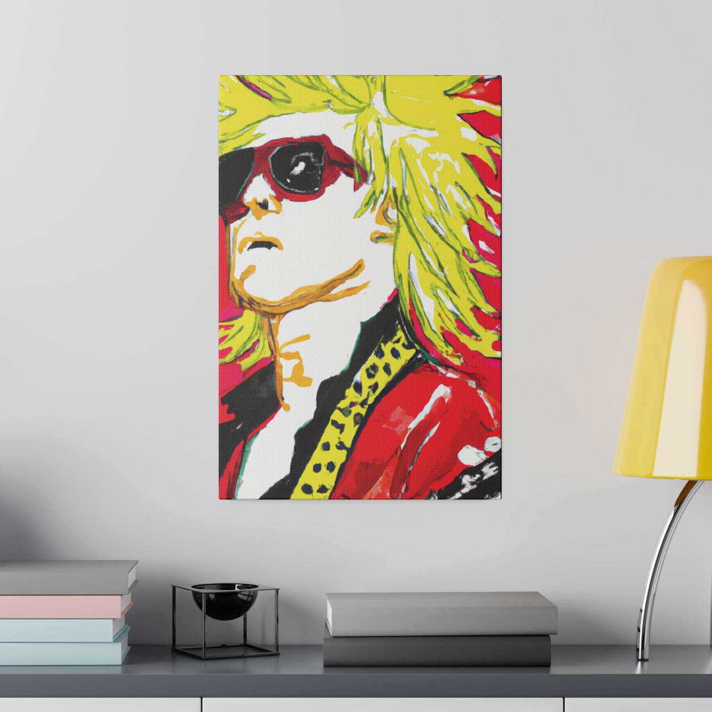 7382Z - Rockstar Painting Print | Face | Abstract | Poster | Home Decor | Wall Art | Music Art | Canvas