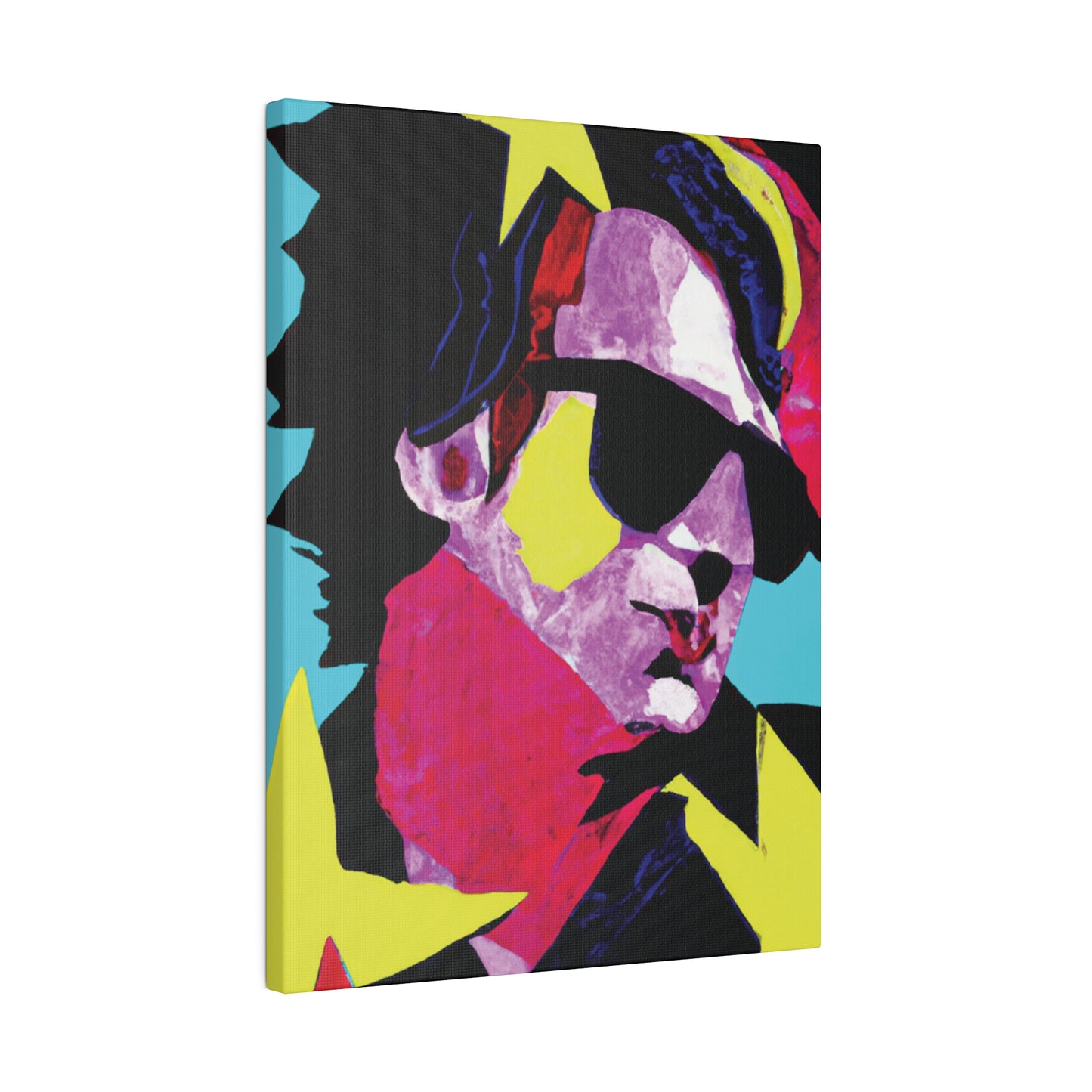 6749z - Rockstar Painting Print | Face | Abstract | Poster | Home Decor | Wall Art | Music Art | Canvas