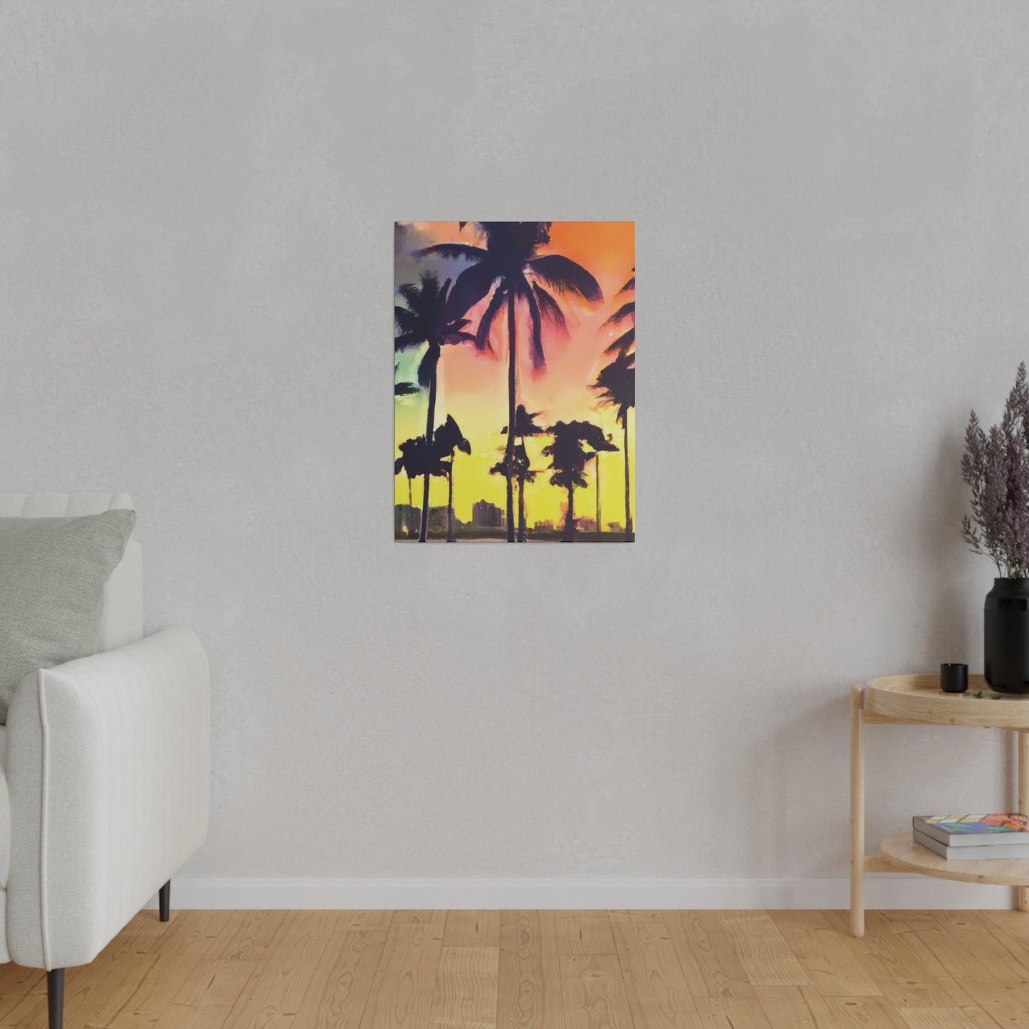 5608P - Miami Beach Sunset Painting Print | Miami | Beach | Sunset | Poster | Home Decor | Wall Art | Canvas