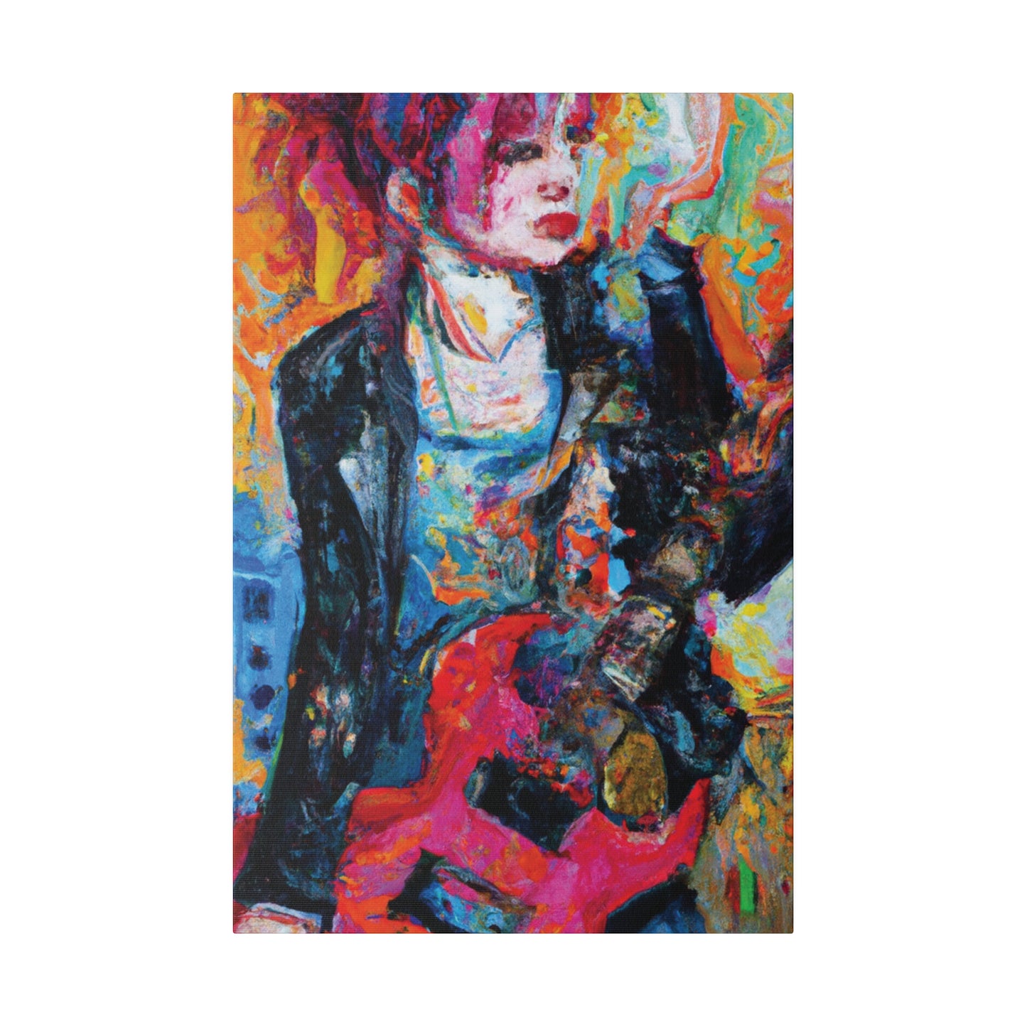 6278X - Rockstar Oil Painting Style Print | Poster | Home Decor | Wall Art | Music Art | Canvas