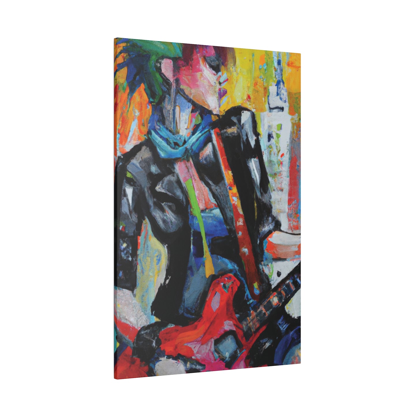 3614G - Rockstar Oil Painting Style Print | Poster | Home Decor | Wall Art | Music Art | Canvas
