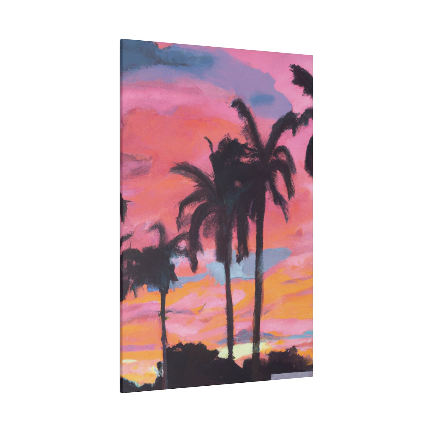 6349G - Miami Beach Sunset Painting Print | Miami | Beach | Sunset | Poster | Home Decor | Wall Art | Canvas