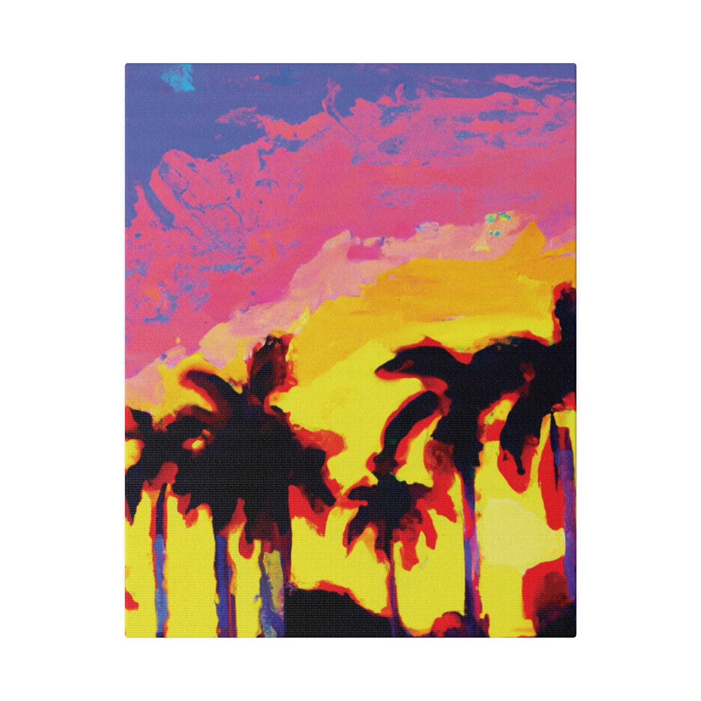 9284G - Miami Beach Sunset Painting Print | Miami | Beach | Sunset | Poster | Home Decor | Wall Art | Canvas