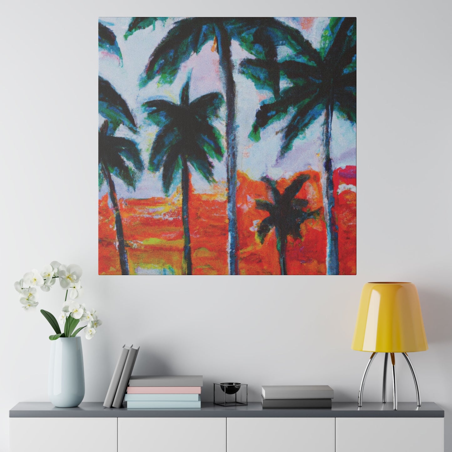 5398G - Miami Beach Sunset Painting Print | Miami | Beach | Sunset | Poster | Home Decor | Wall Art | Canvas