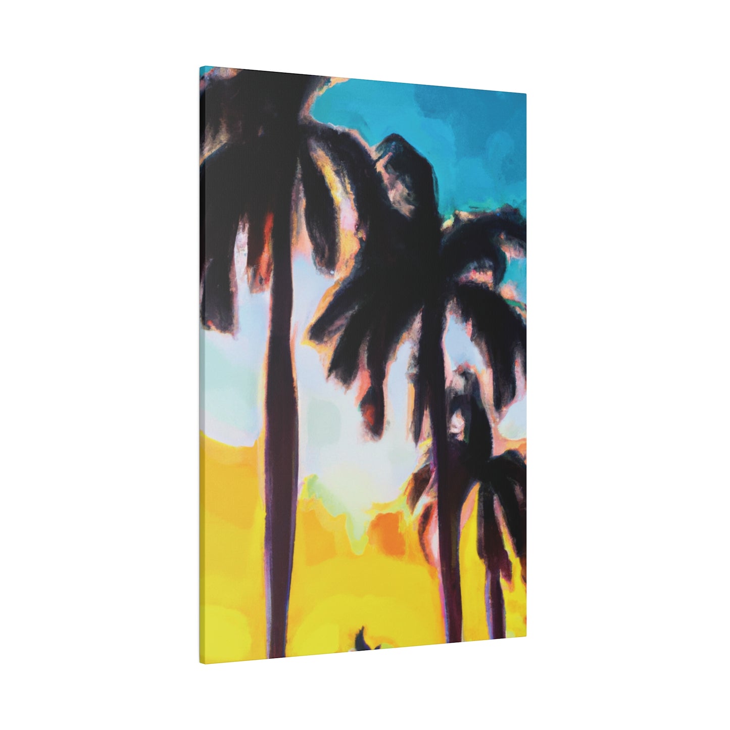 5485W - Miami Beach Sunset Painting Print | Miami | Beach | Sunset | Poster | Home Decor | Wall Art | Canvas