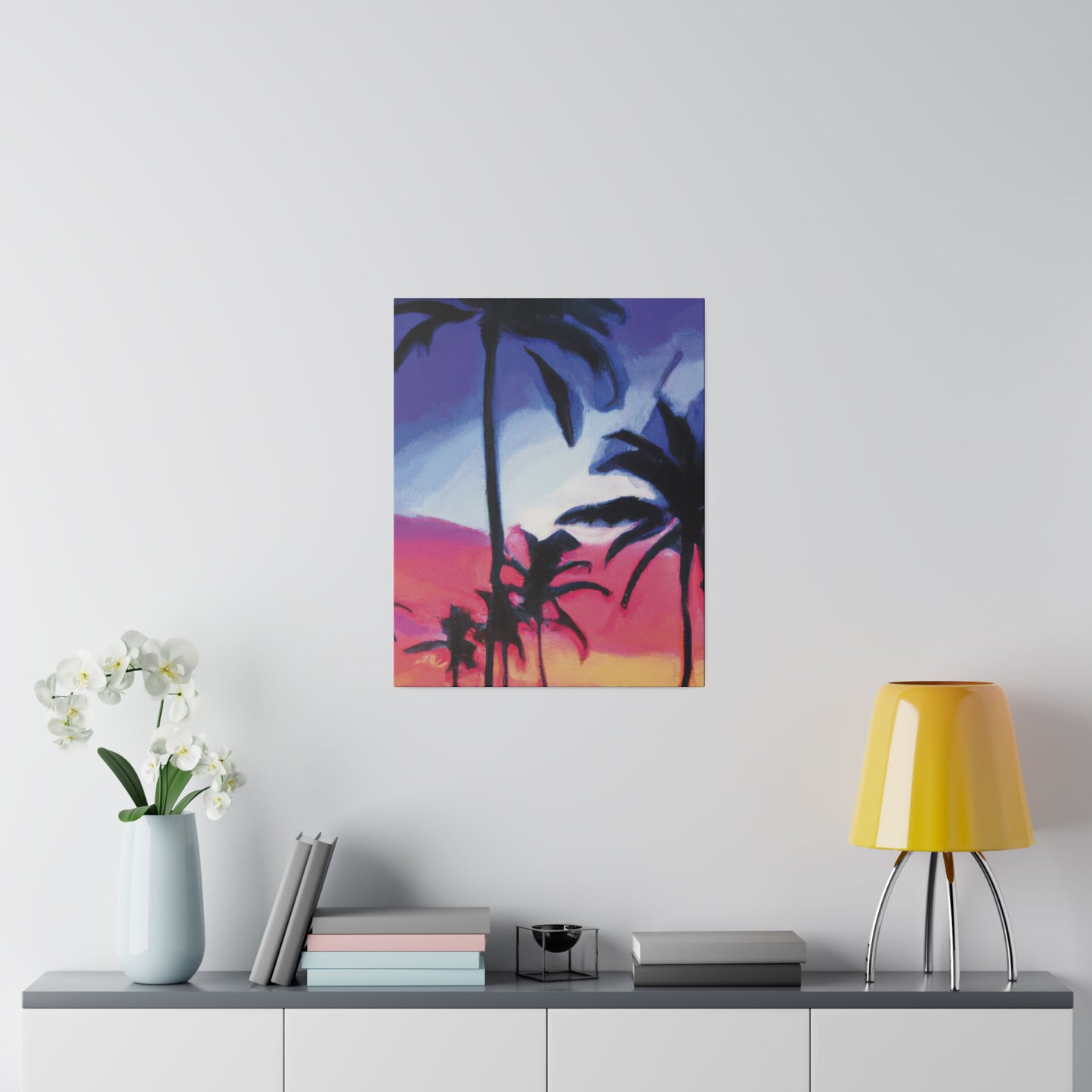 7473F - Miami Beach Sunset Painting Print | Miami | Beach | Sunset | Poster | Home Decor | Wall Art | Canvas