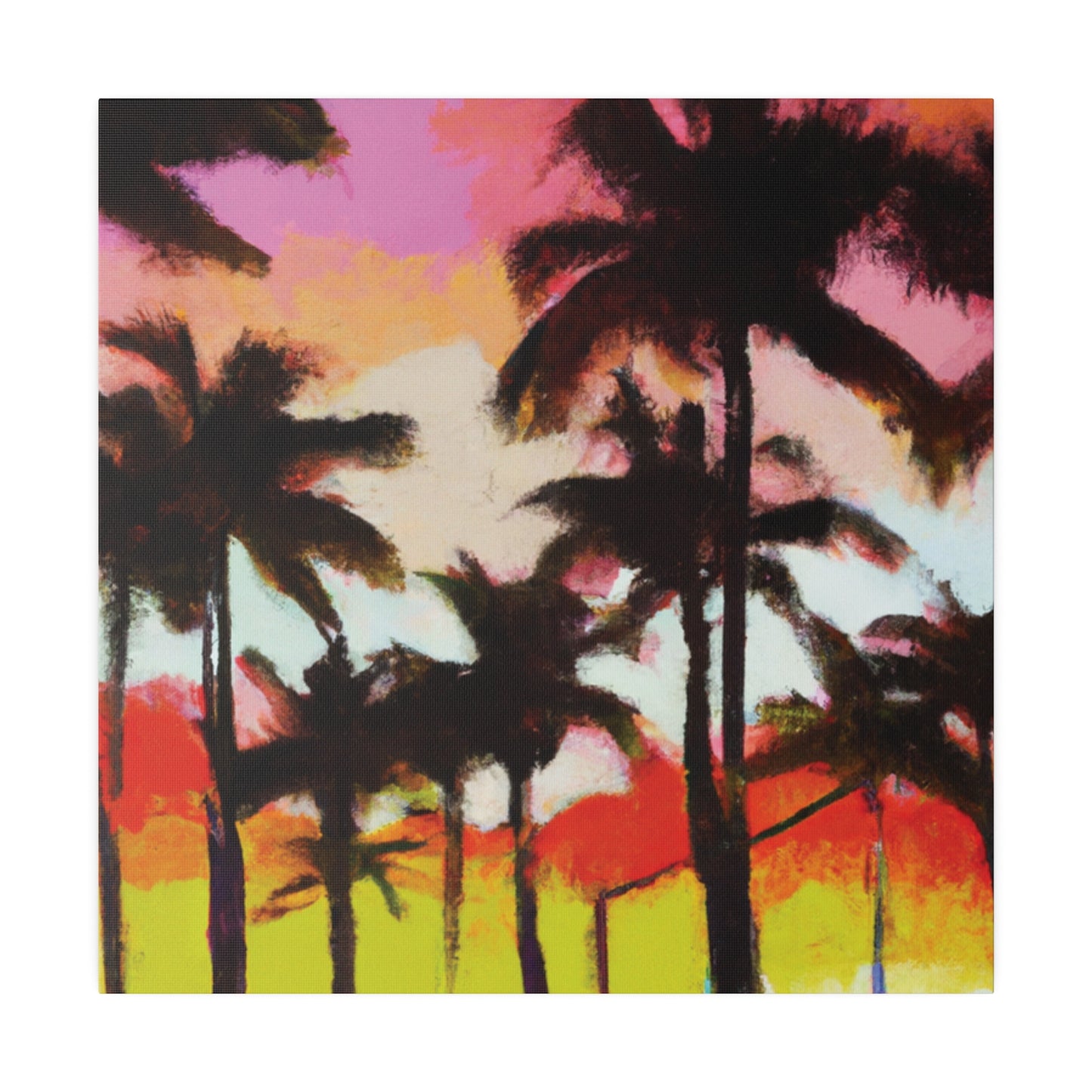 2187U - Miami Beach Sunset Painting Print | Miami | Beach | Sunset | Poster | Home Decor | Wall Art | Canvas