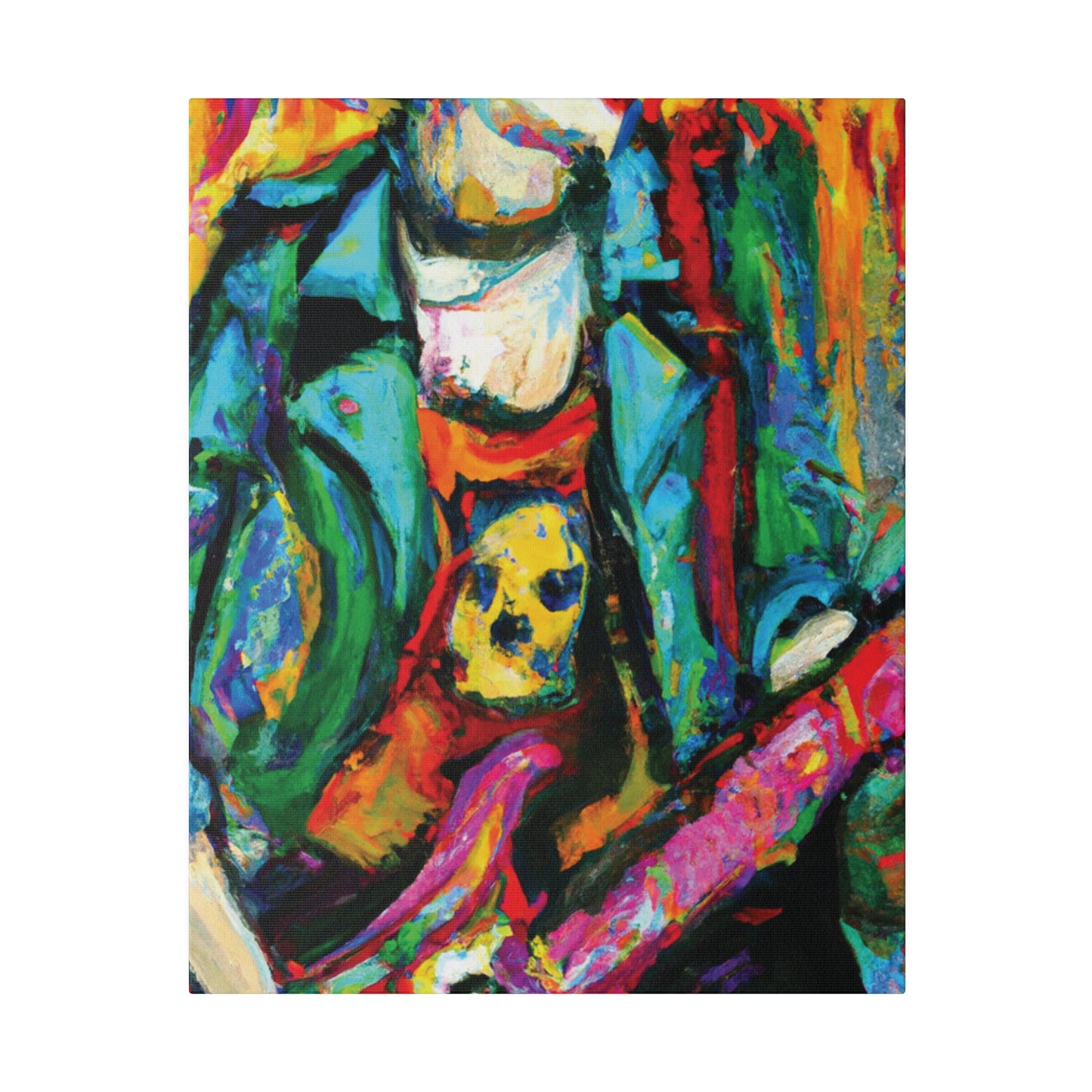 3118K - Rockstar Oil Painting Style Print | Poster | Home Decor | Wall Art | Music Art | Canvas