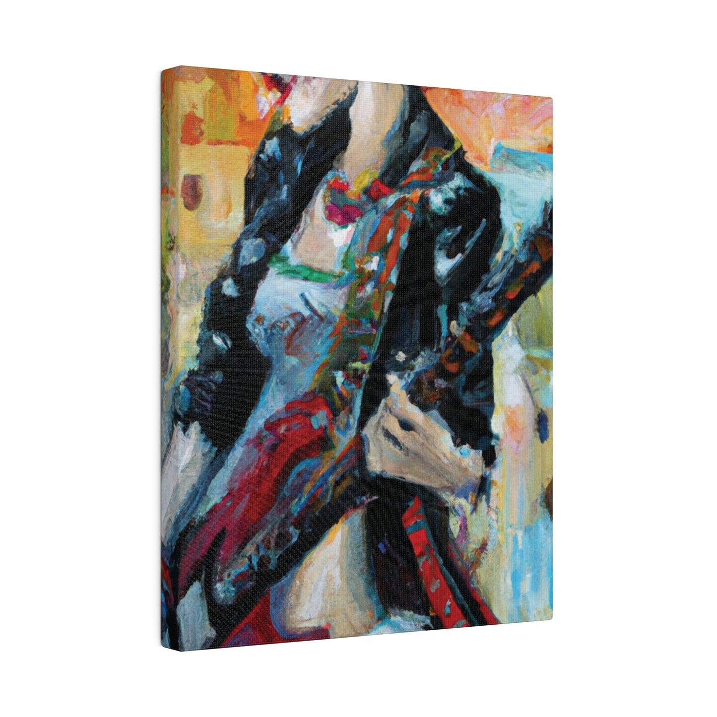 732X - Rockstar Oil Painting Style Print | Poster | Home Decor | Wall Art | Music Art | Canvas
