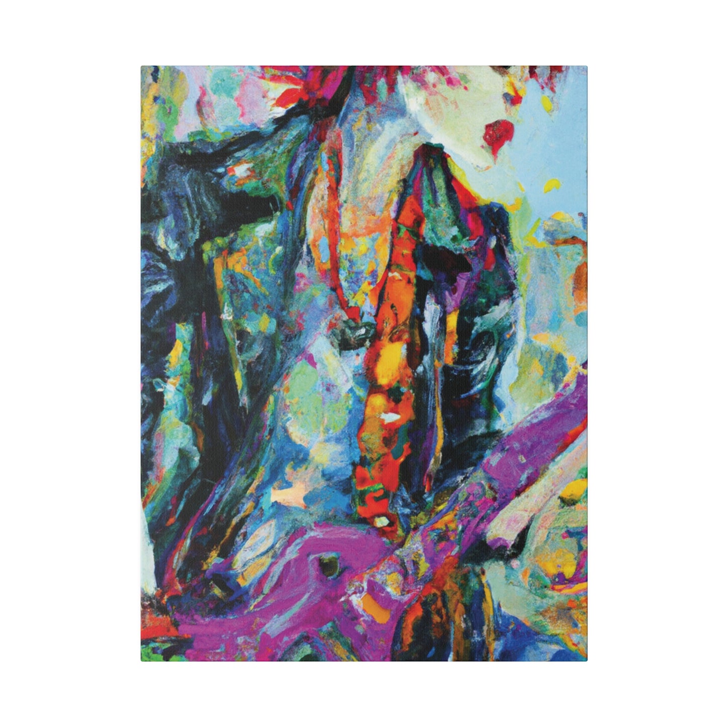 9351Q - Rockstar Oil Painting Style Print | Poster | Home Decor | Wall Art | Music Art | Canvas