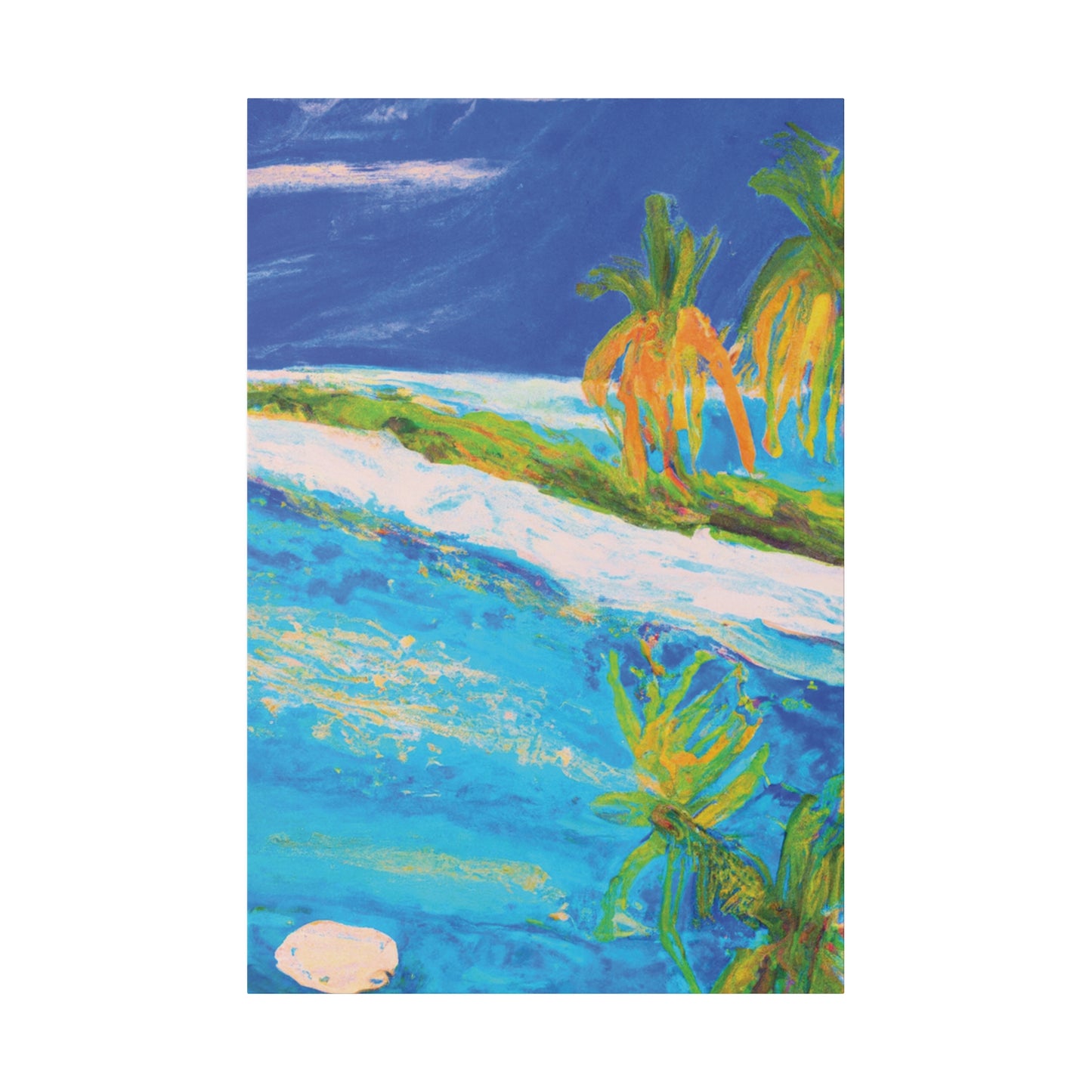 7697G - Bahamas Ocean Painting Print | Bahamas | Ocean | Beach | Poster | Home Decor | Wall Art | Canvas