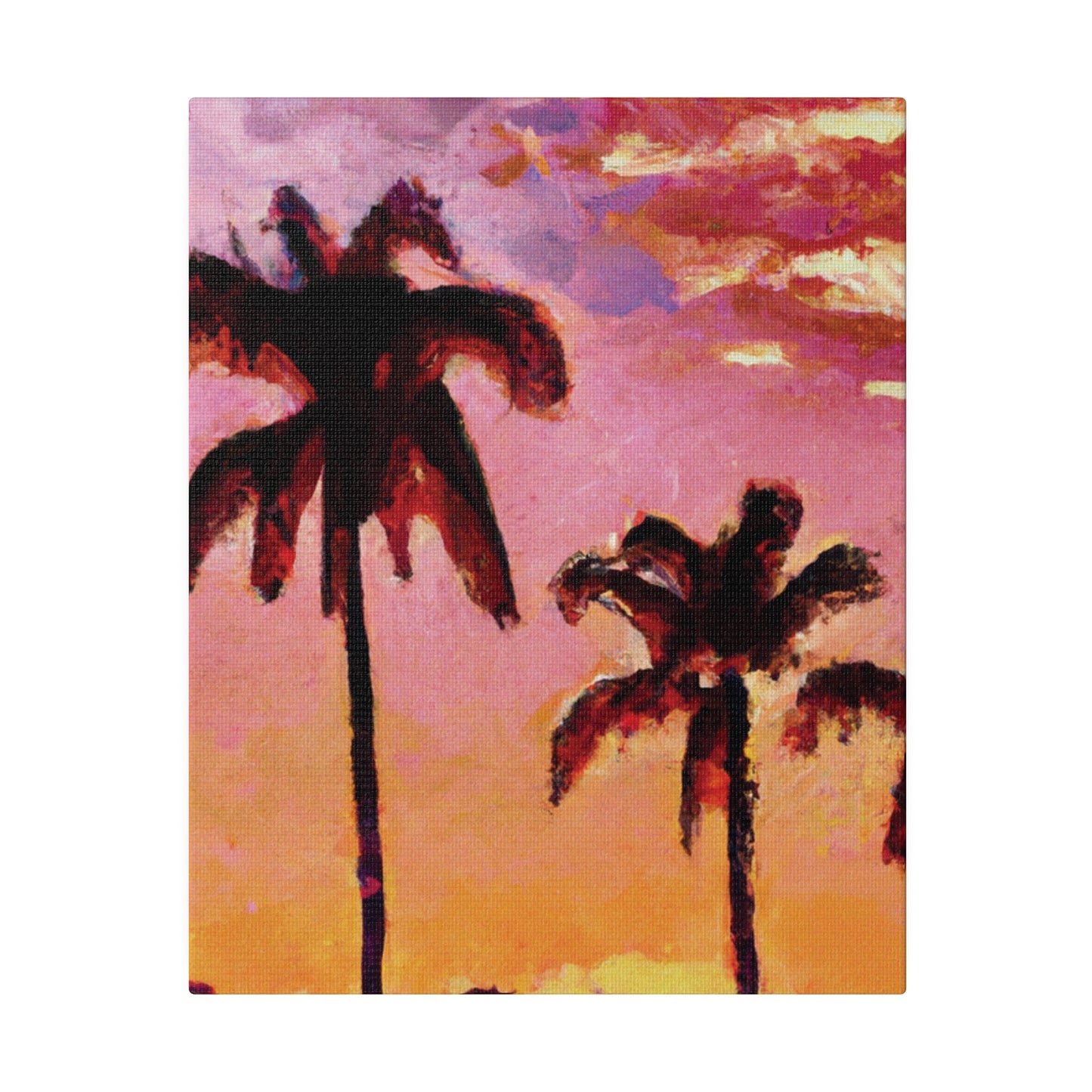 7485A - Miami Beach Sunset Painting Print | Miami | Beach | Sunset | Poster | Home Decor | Wall Art | Canvas