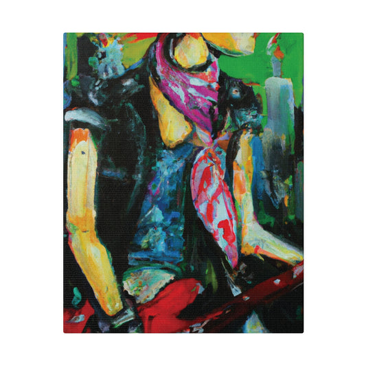 5198V - Rockstar Oil Painting Style Print | Poster | Home Decor | Wall Art | Music Art | Canvas