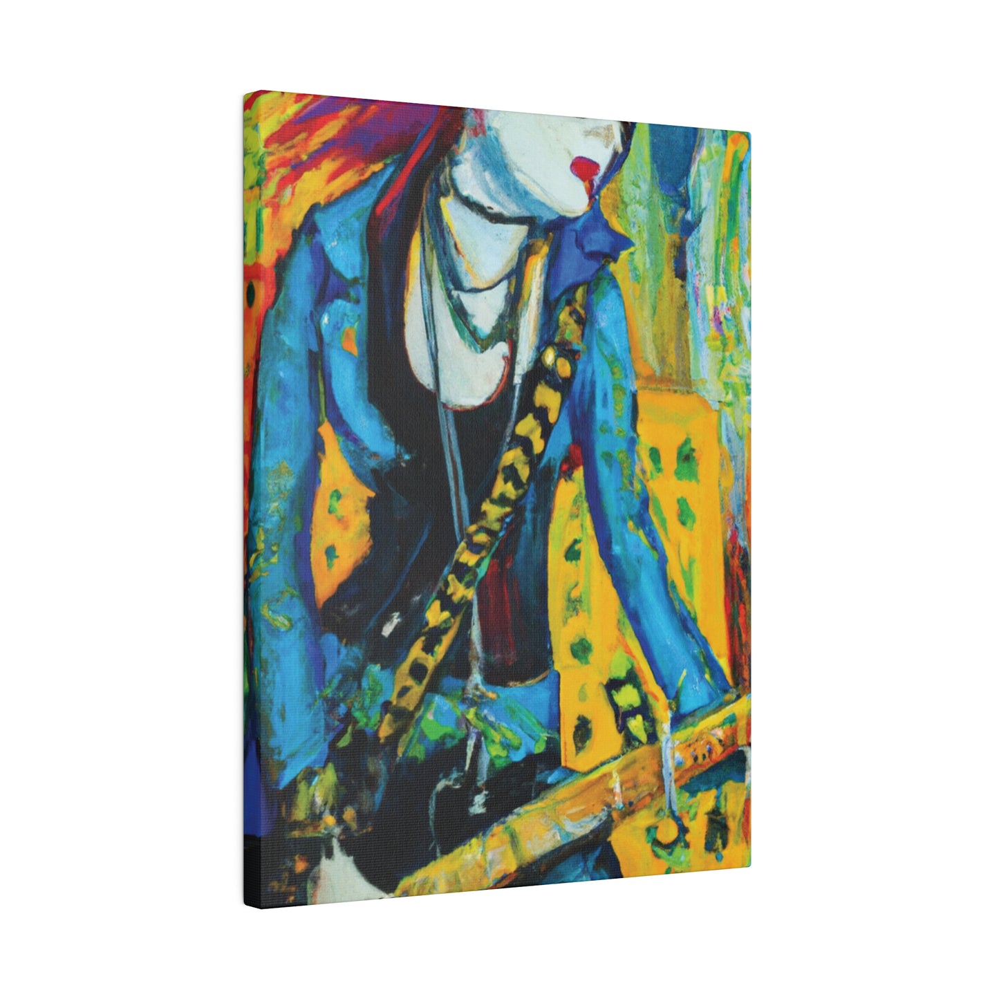 2344X - Rockstar Oil Painting Style Print | Poster | Home Decor | Wall Art | Music Art | Canvas