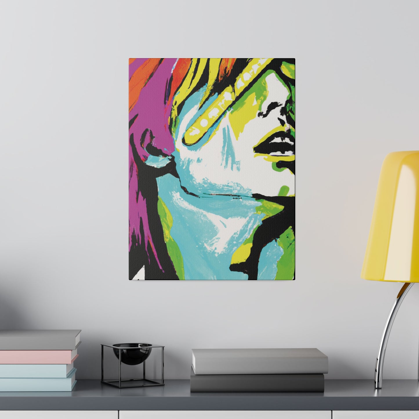 2120E - Rockstar Painting Print | Face | Abstract | Poster | Home Decor | Wall Art | Music Art | Canvas