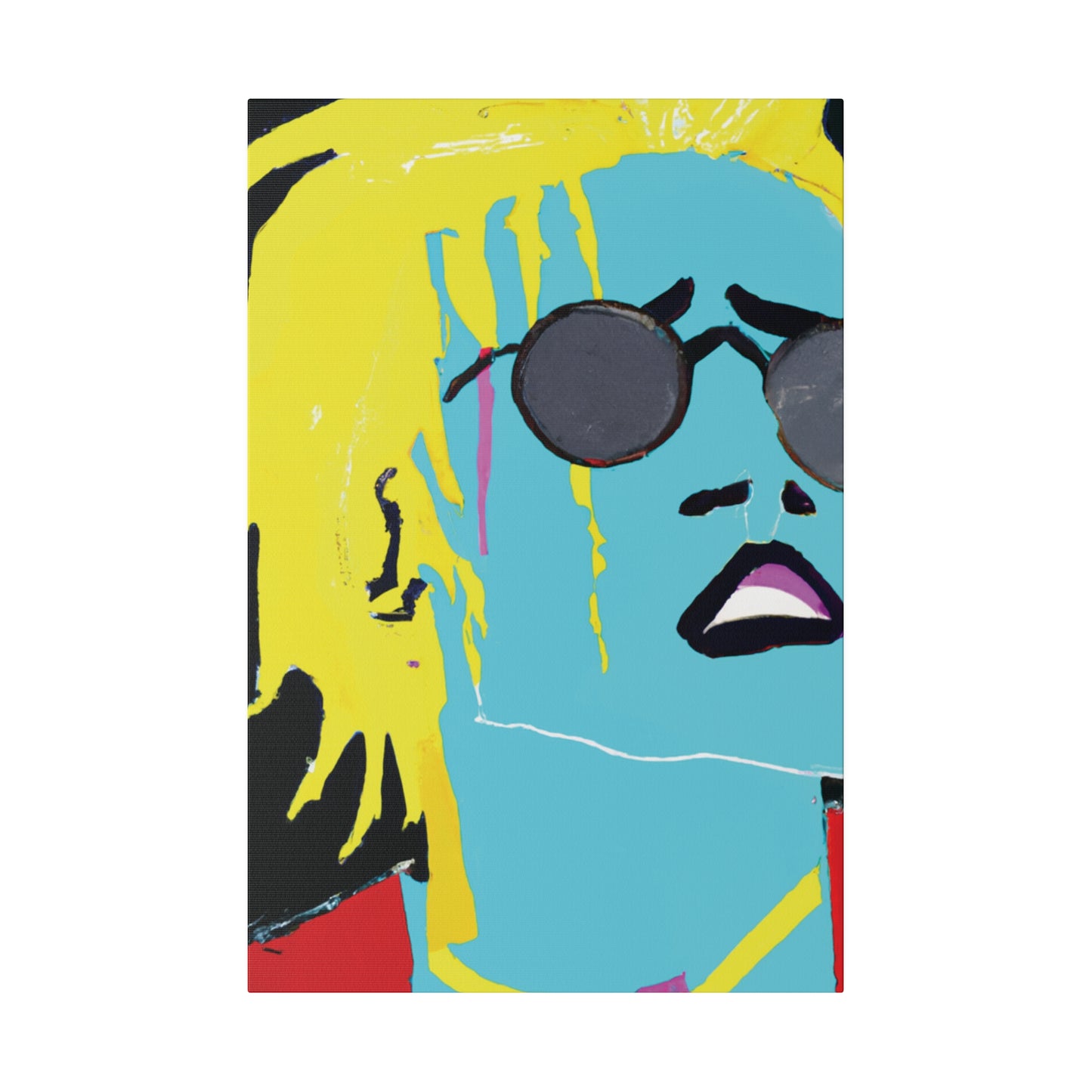 3863S - Rockstar Painting Print | Face | Abstract | Poster | Home Decor | Wall Art | Music Art | Canvas