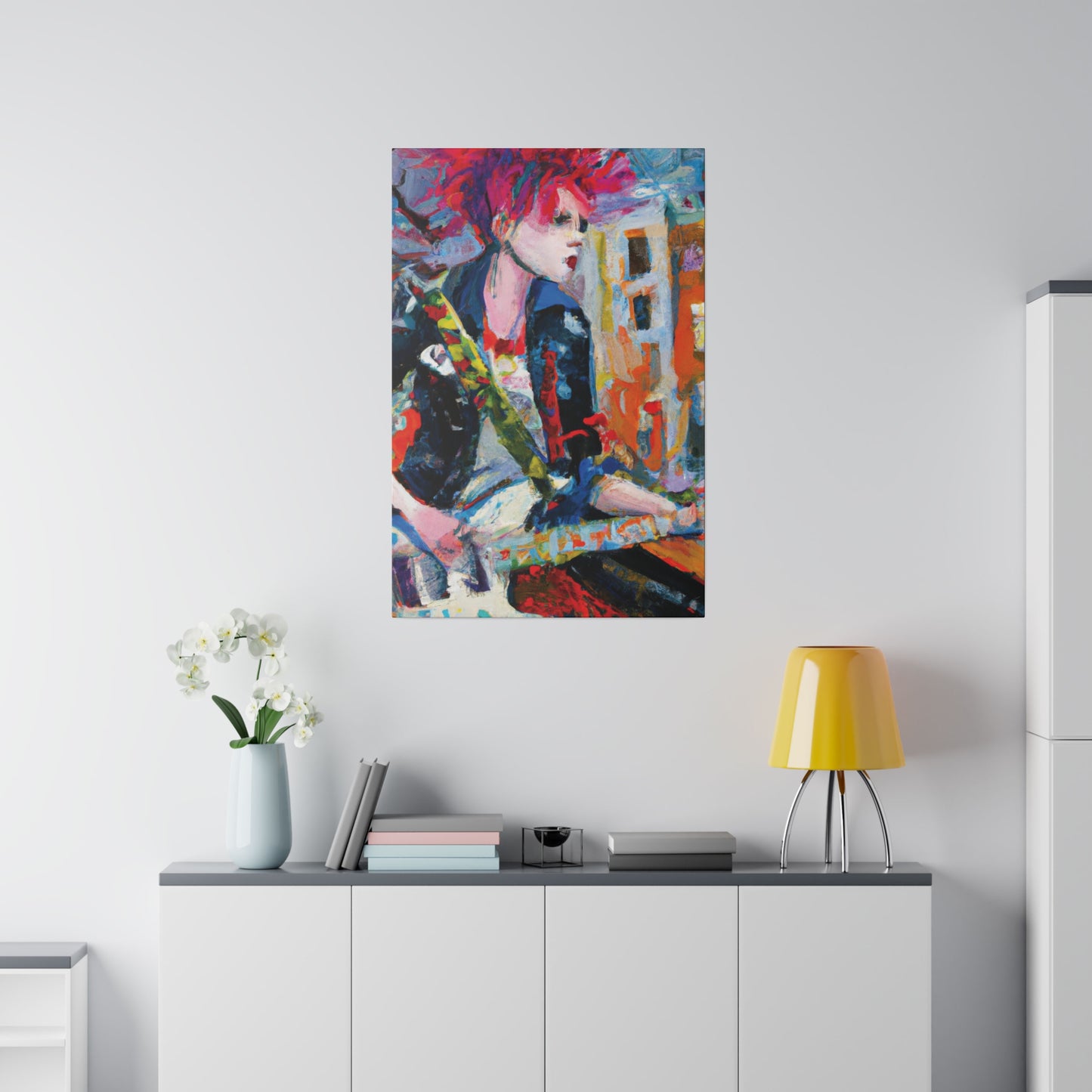 3276D - Rockstar Oil Painting Style Print | Poster | Home Decor | Wall Art | Music Art | Canvas