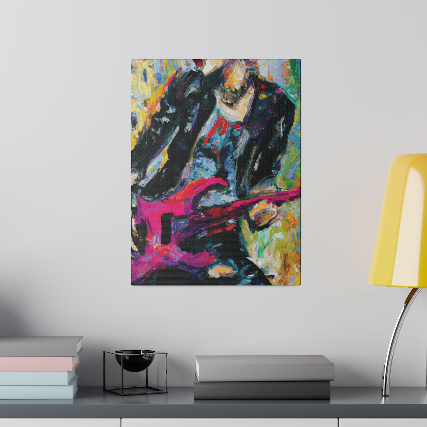 4567X - Rockstar Oil Painting Style Print | Poster | Home Decor | Wall Art | Music Art | Canvas