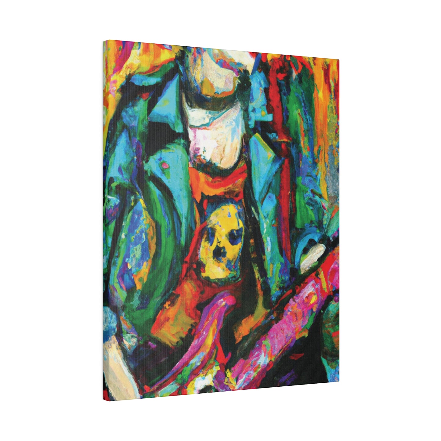 3118K - Rockstar Oil Painting Style Print | Poster | Home Decor | Wall Art | Music Art | Canvas