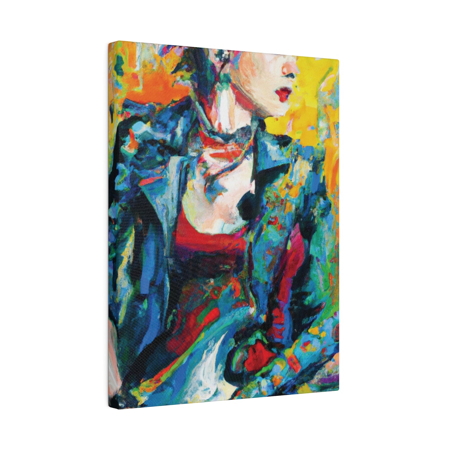 9075K - Rockstar Oil Painting Style Print | Poster | Home Decor | Wall Art | Music Art | Canvas